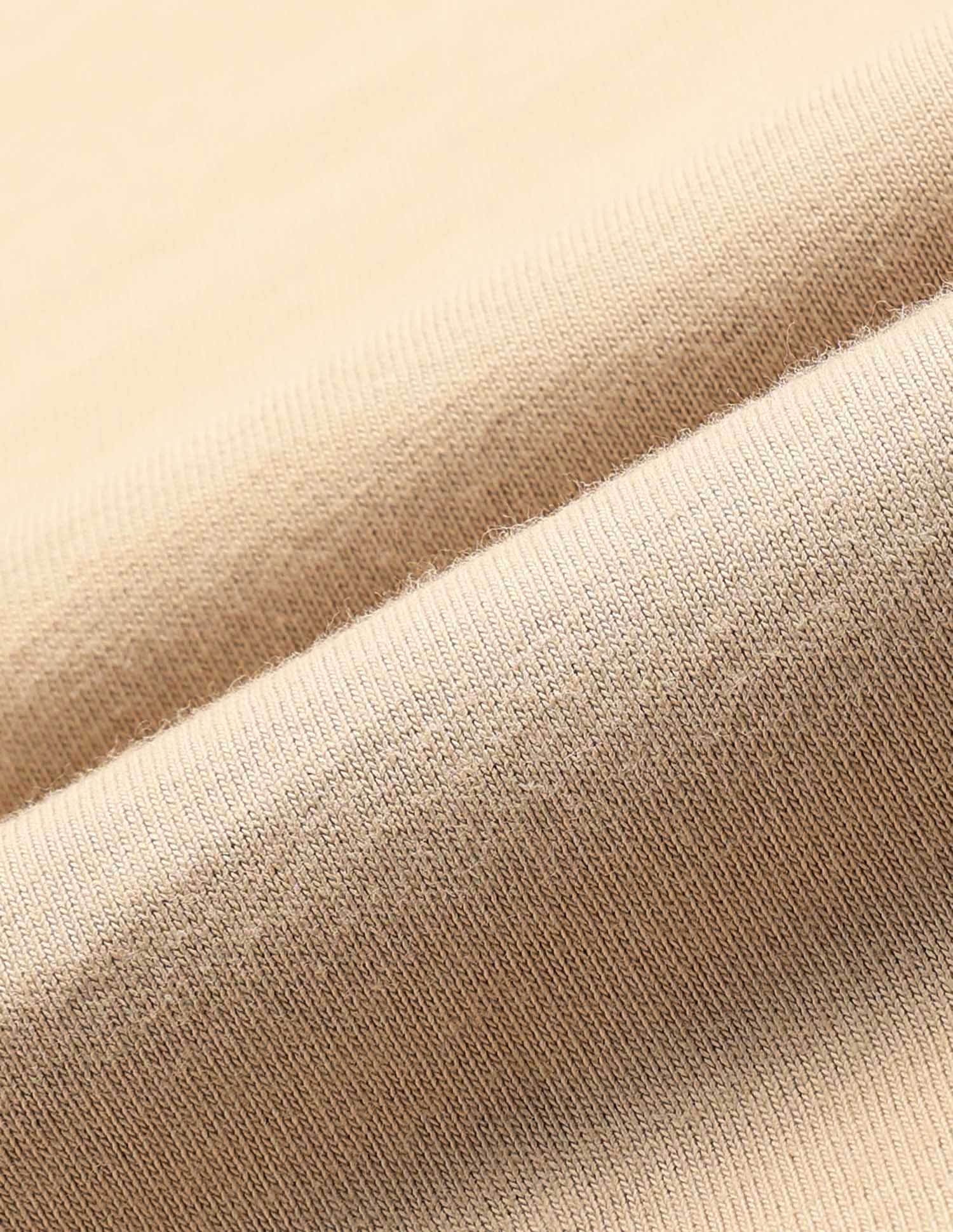 Solid Pure Cotton T-Shirt Beige - U.S. Polo Assn. India | Large