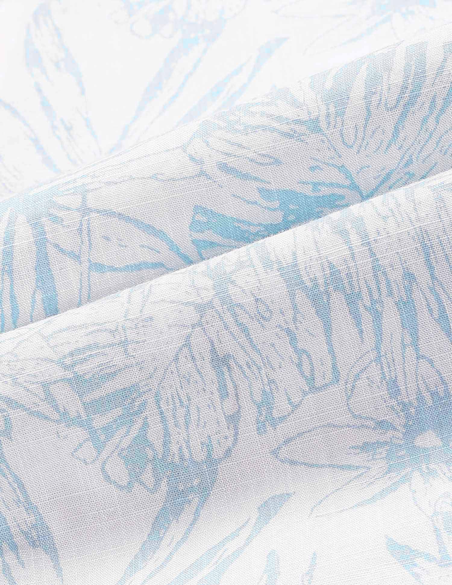 Boys Tropical Print Shirt Light Blue - U.S. Polo Assn. India | Large