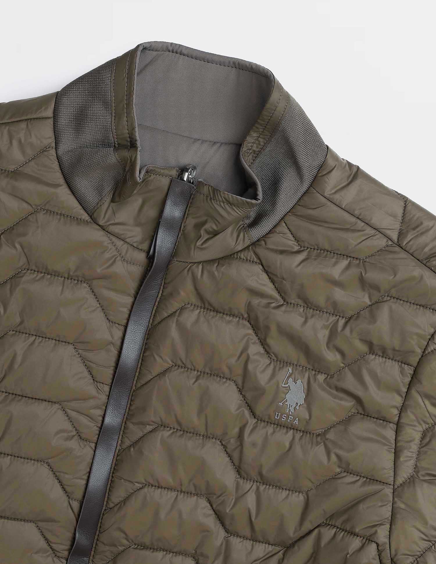 Regular Fit Reversible Jacket Puffer Jacket Light Brown - U.S. Polo Assn. India | Large