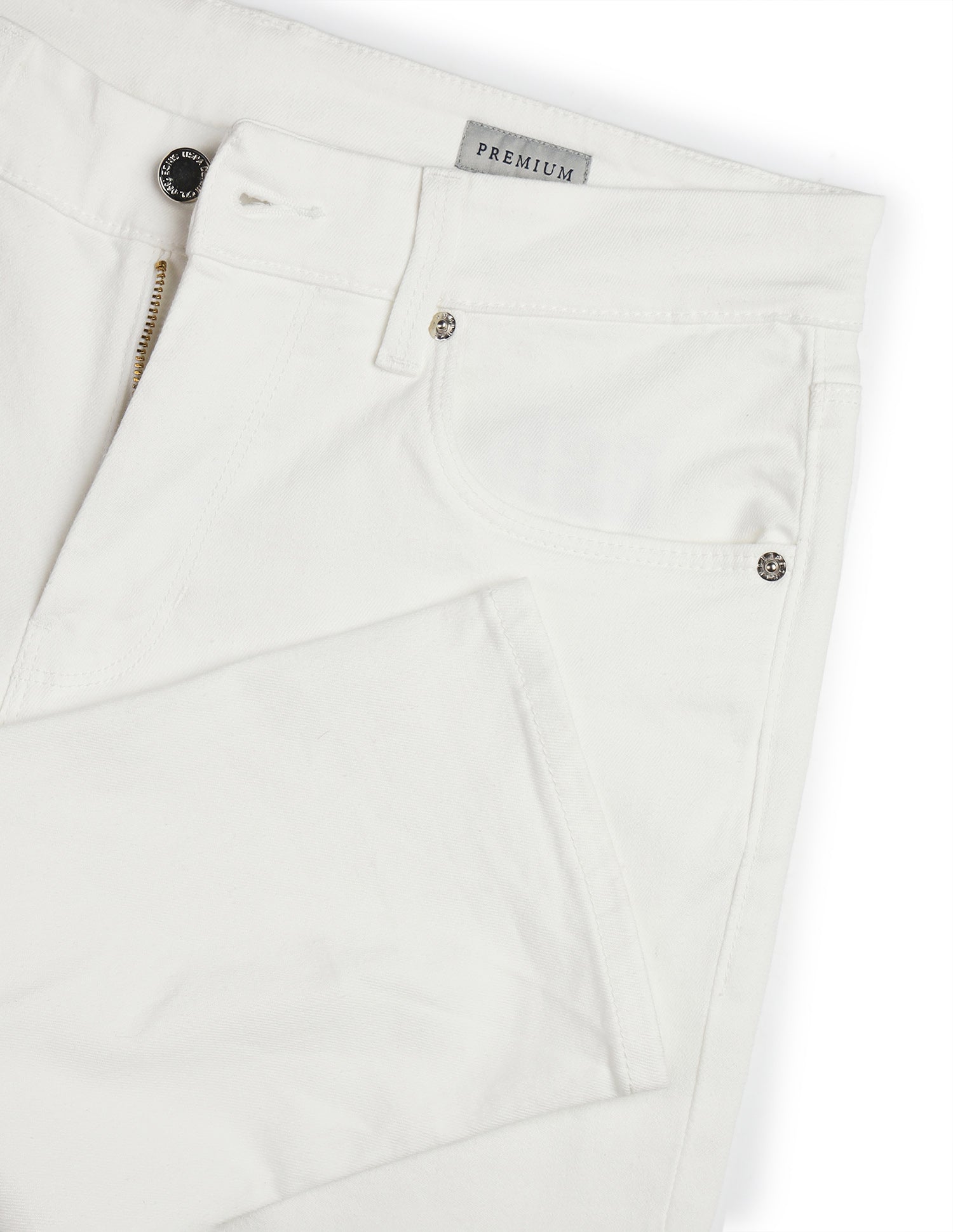 Pacho X Mid Rise Brandon Slim Tapered Jeans White - U.S. Polo Assn. India | Large