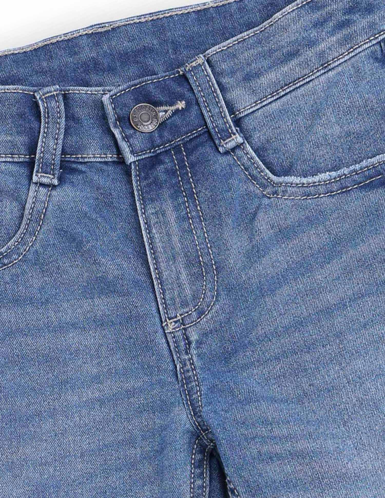 Boys Slim Fit Lightly Distressed Jeans Blue - U.S. POLO ASSN. | Large