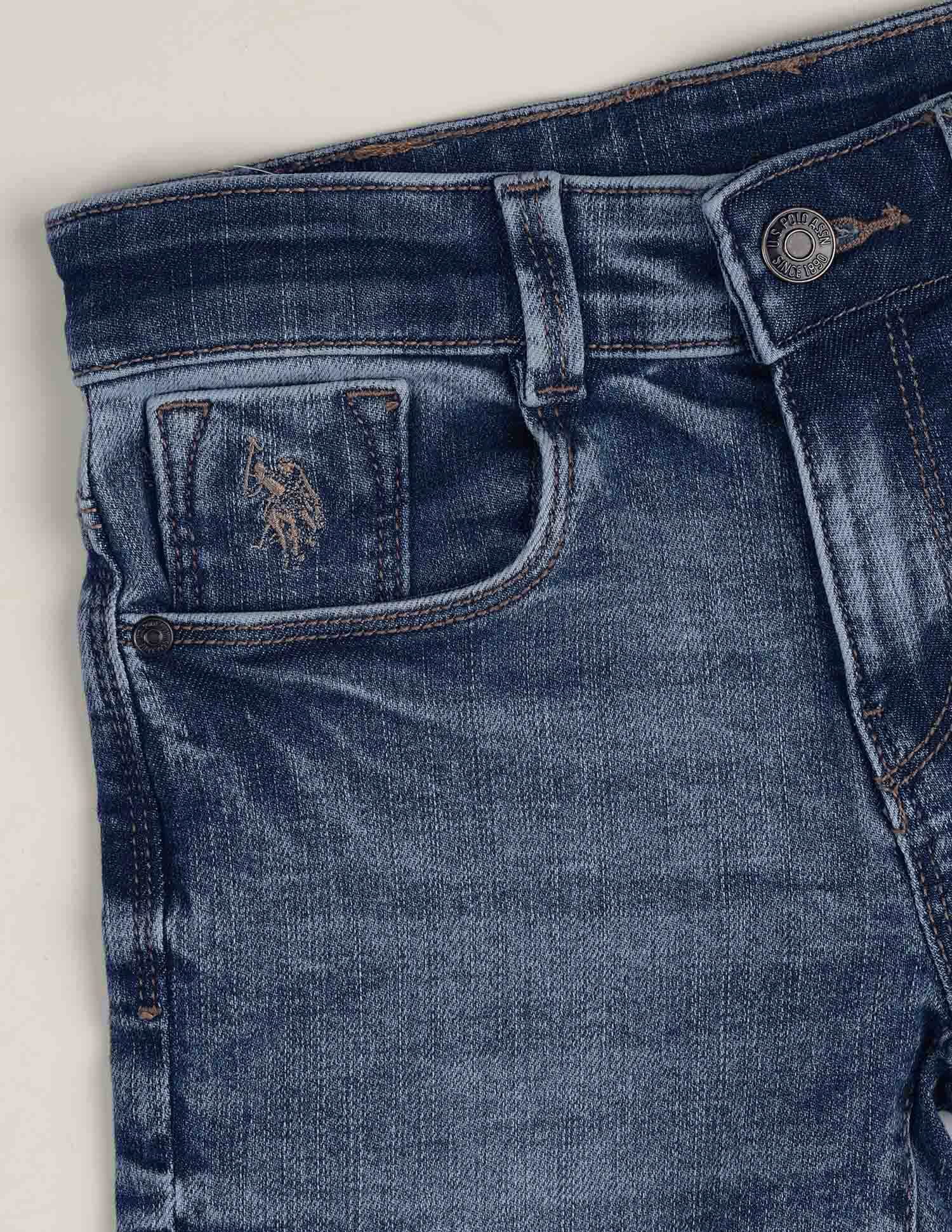 Slim Fit Blue Jeans Light Blue - U.S. Polo Assn. India | Large