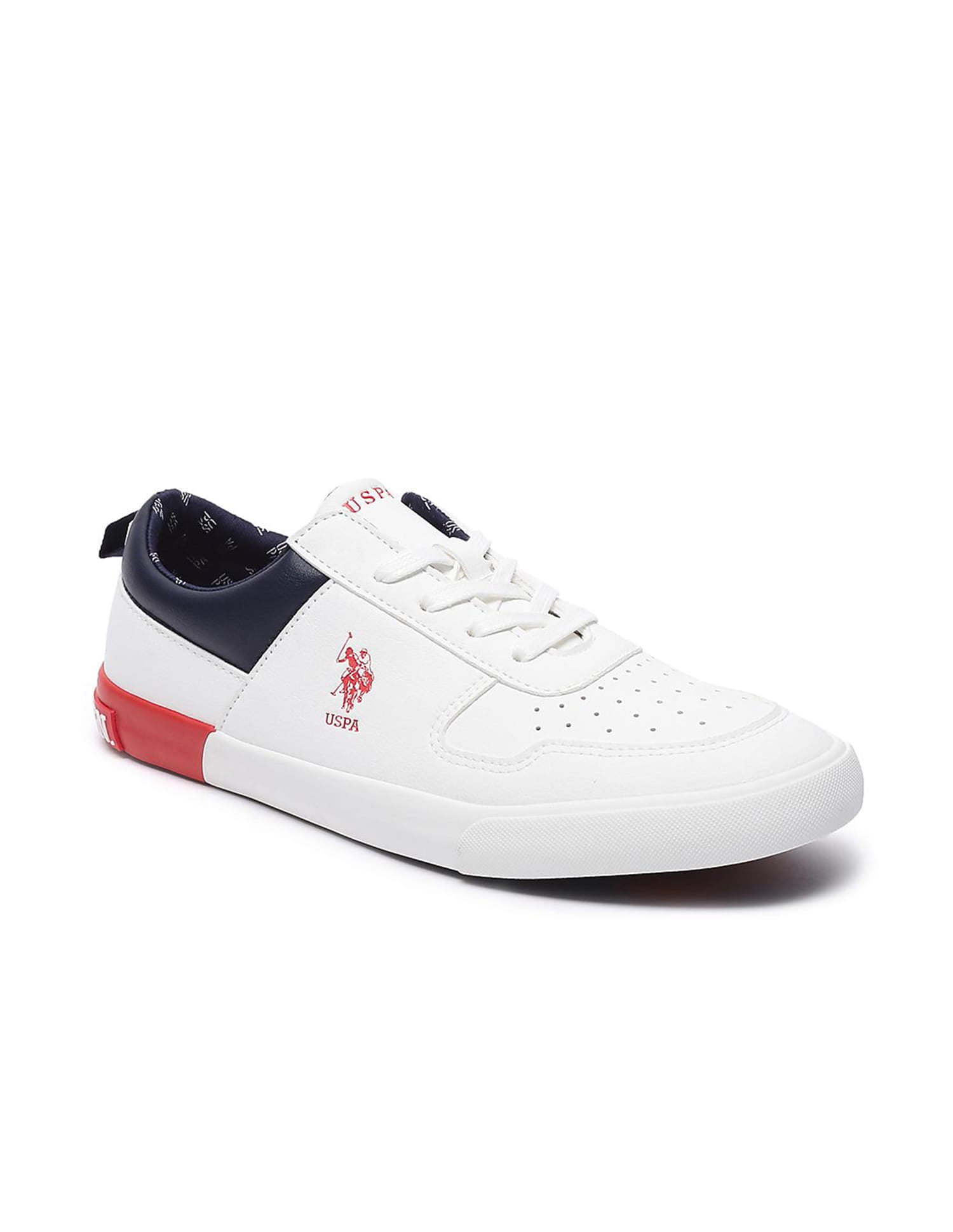 Men Colourblocked Clanal 4.0 Sneakers Off White - U.S. Polo Assn. India | Large