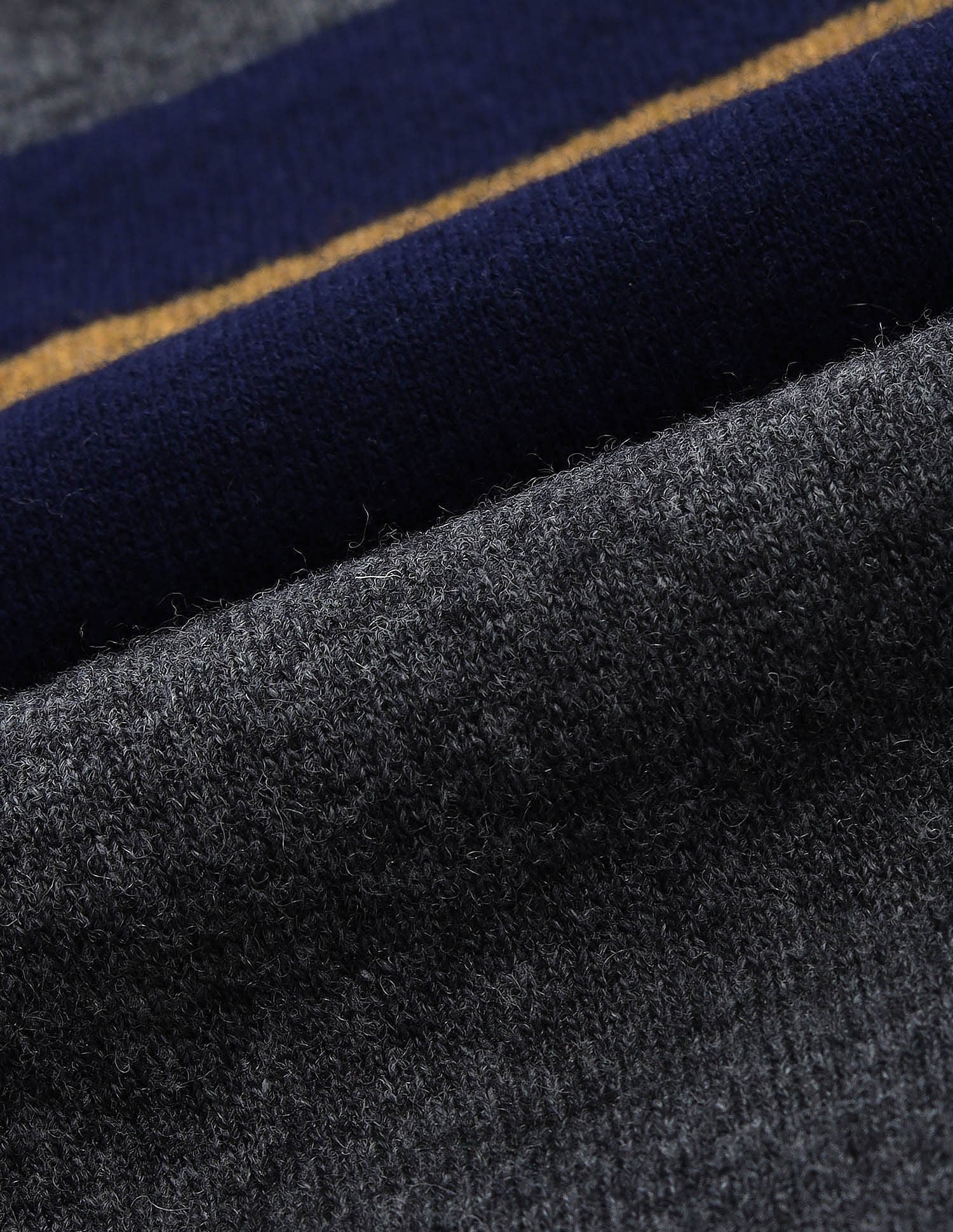 Regular Fit Striped Sweater Charcoal - U.S. Polo Assn. India | Large