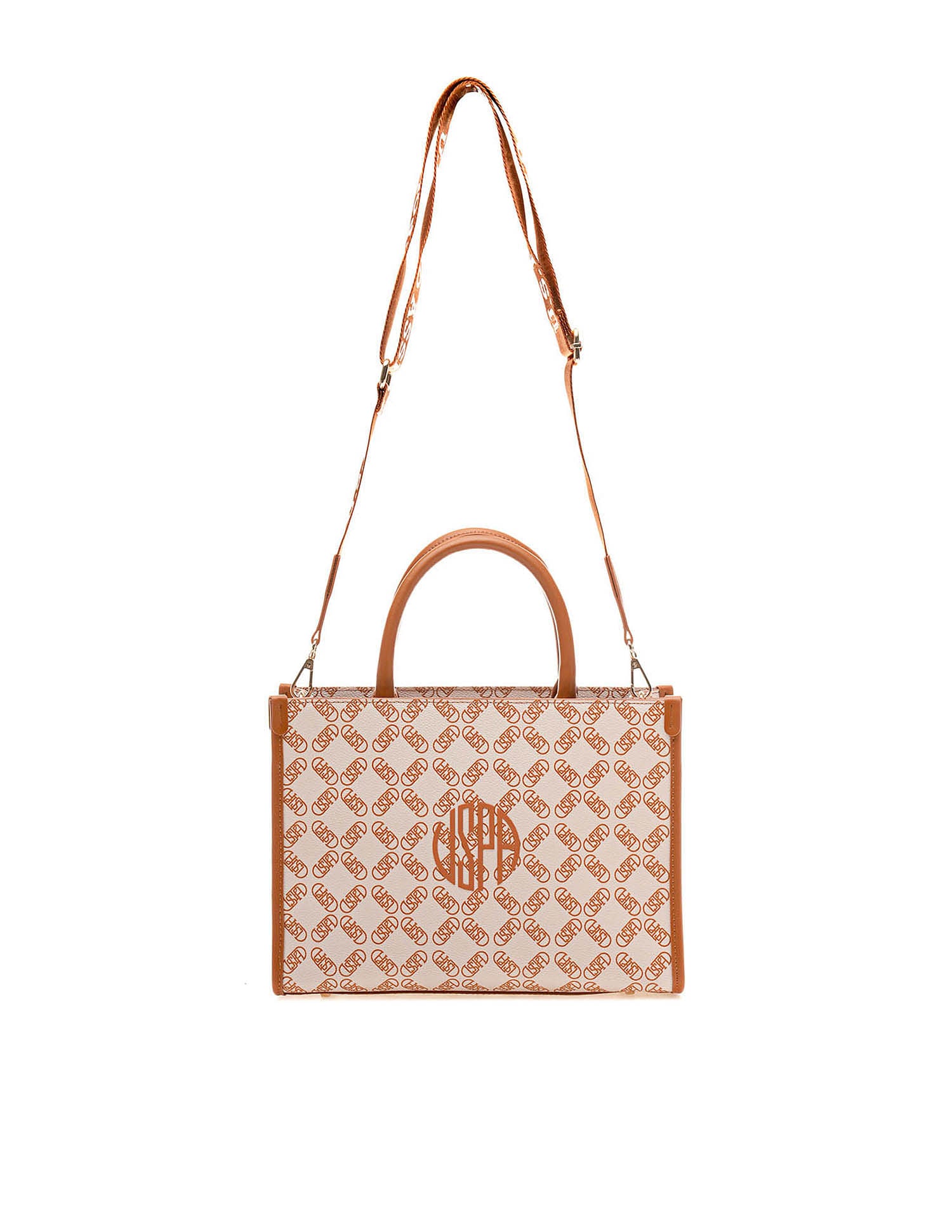 Kate Monogram Tote Bag Off White - U.S. Polo Assn. India | Large