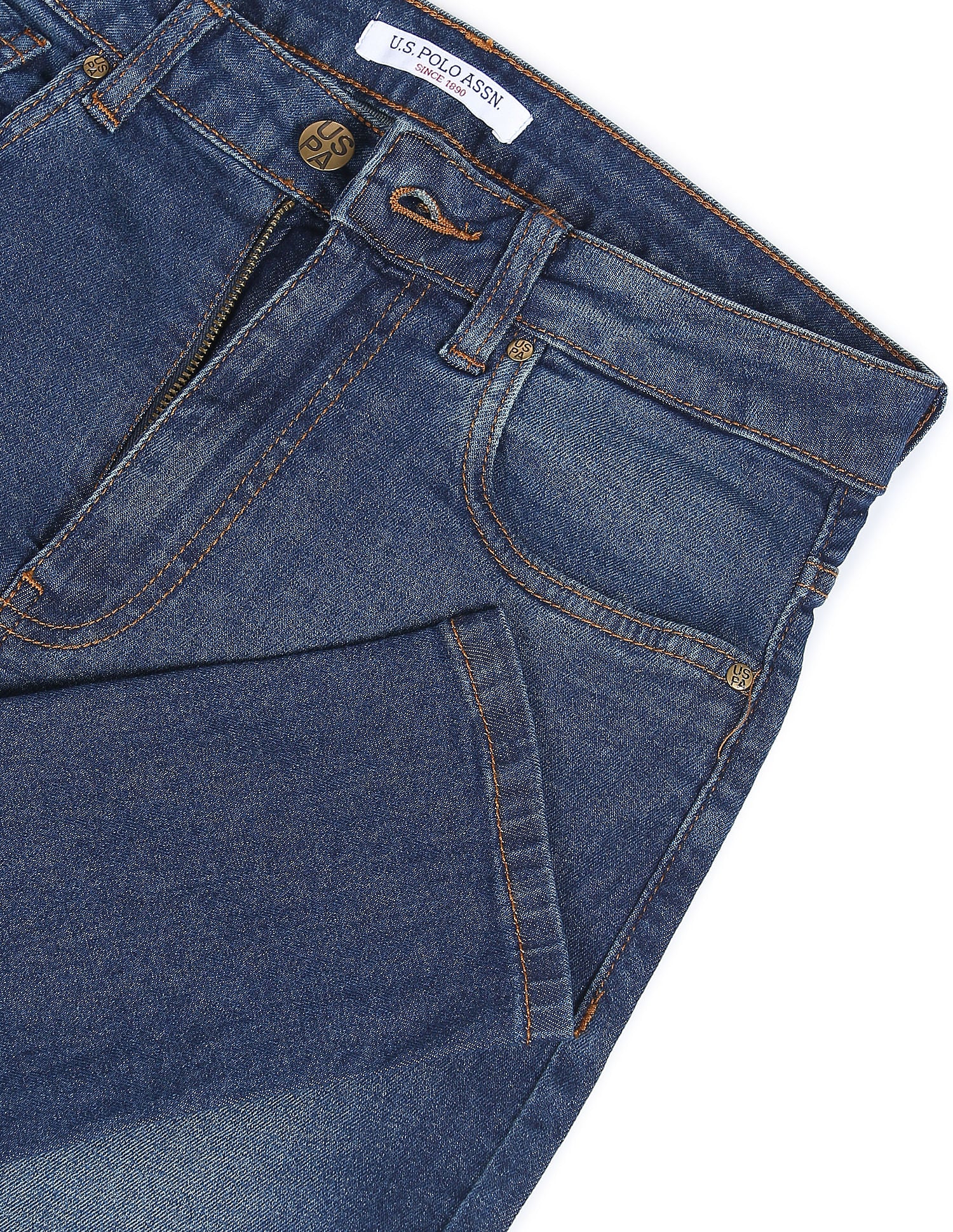 High Rise Super Skinny Fit Jeans Dark Blue - U.S. POLO ASSN. | Large