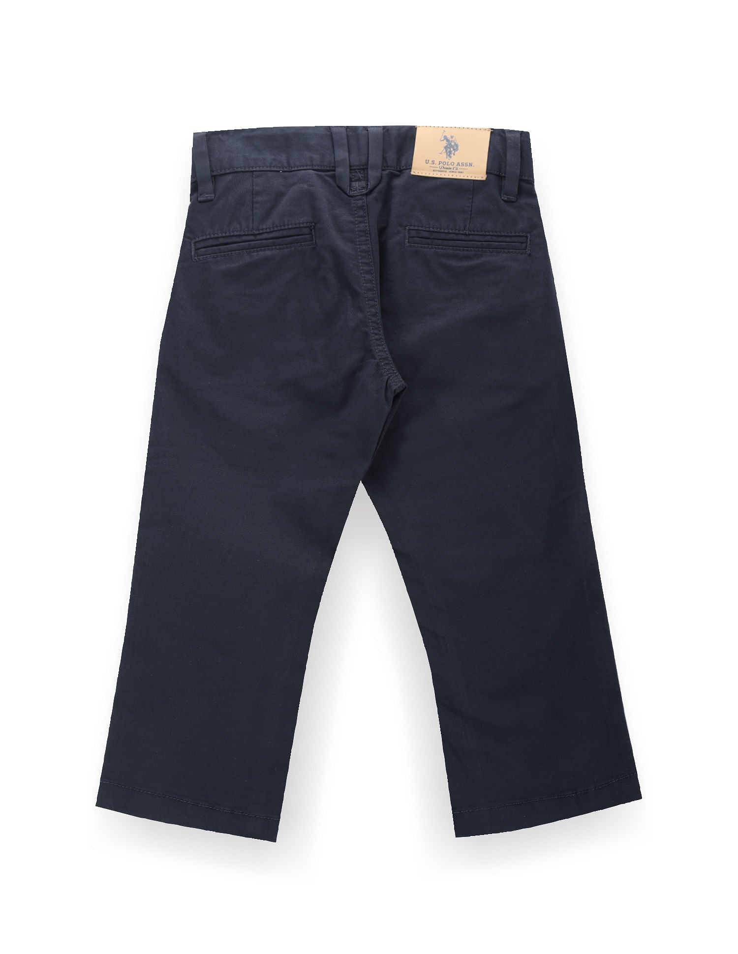 Boys Cotton Stretch Twill Trousers Navy - U.S. POLO ASSN. | Large