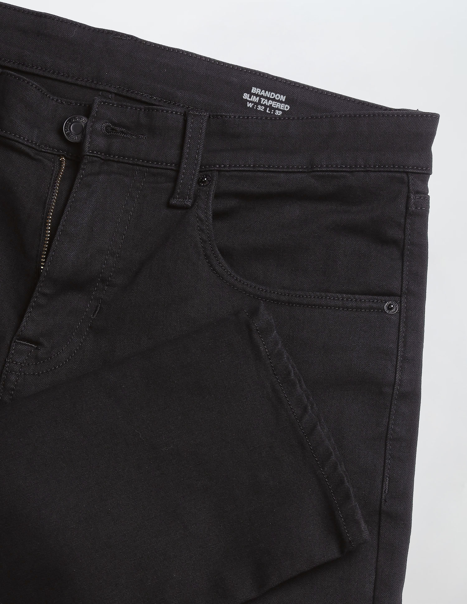 Brandon Slim-Tapered Fit Black Jeans Black - U.S. Polo Assn. India | Large