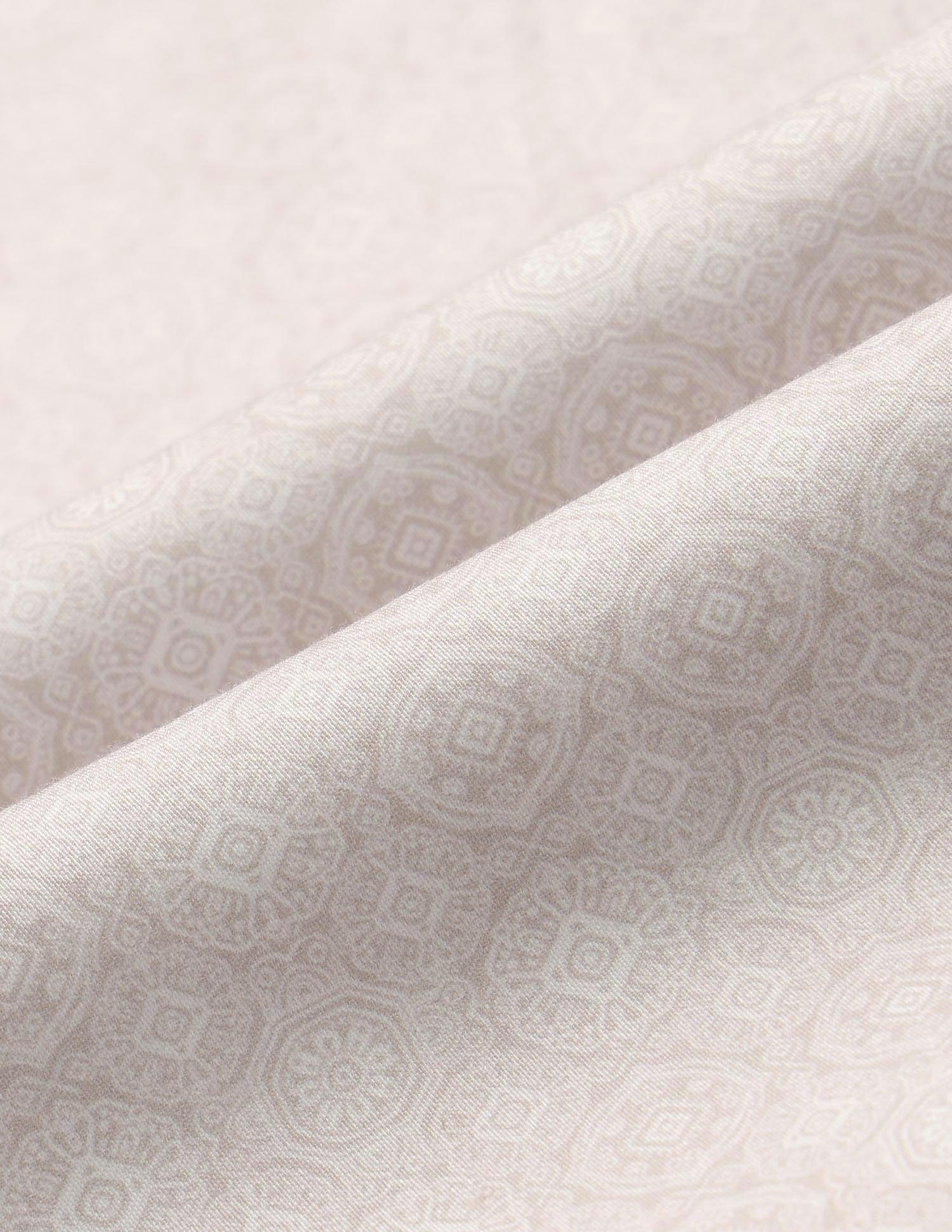 Pure Cotton Geometric Printed Shirt Beige - U.S. POLO ASSN. | Large