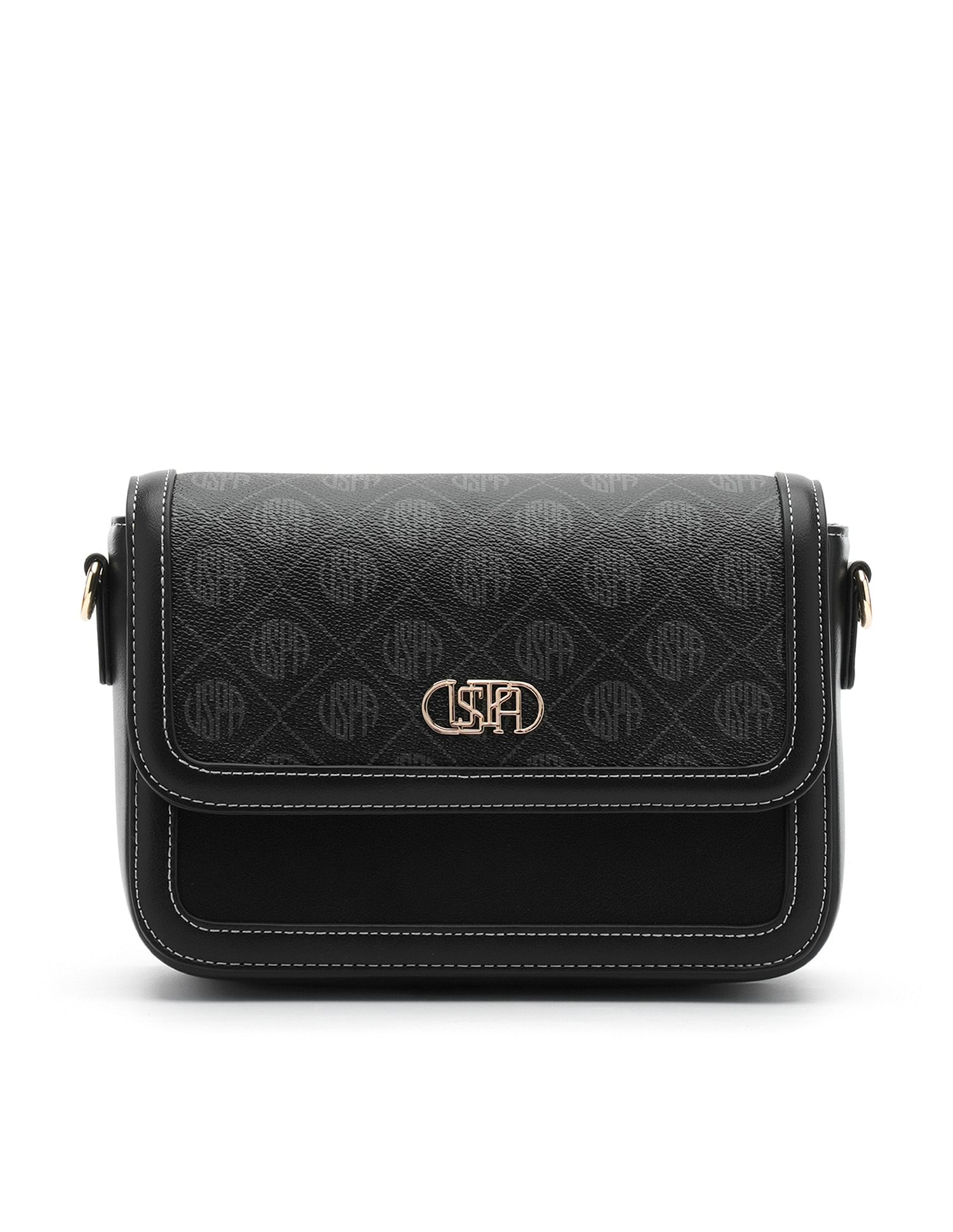 Agatha Monogram Cross Body Bag Black - U.S. Polo Assn. India | Large