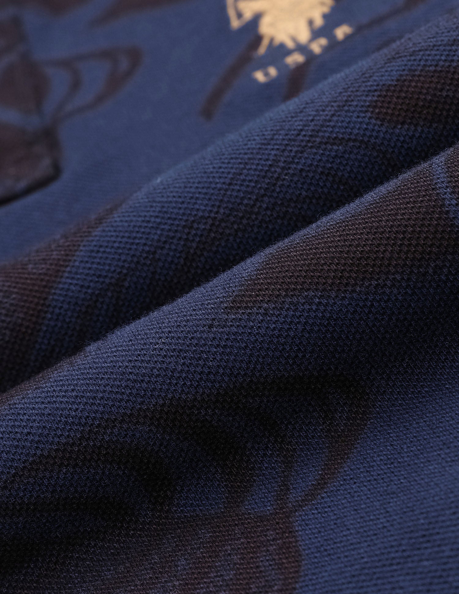 Boys All Over Printed Regular Fit Polo Shirt Navy Blue - U.S. POLO ASSN. | Large