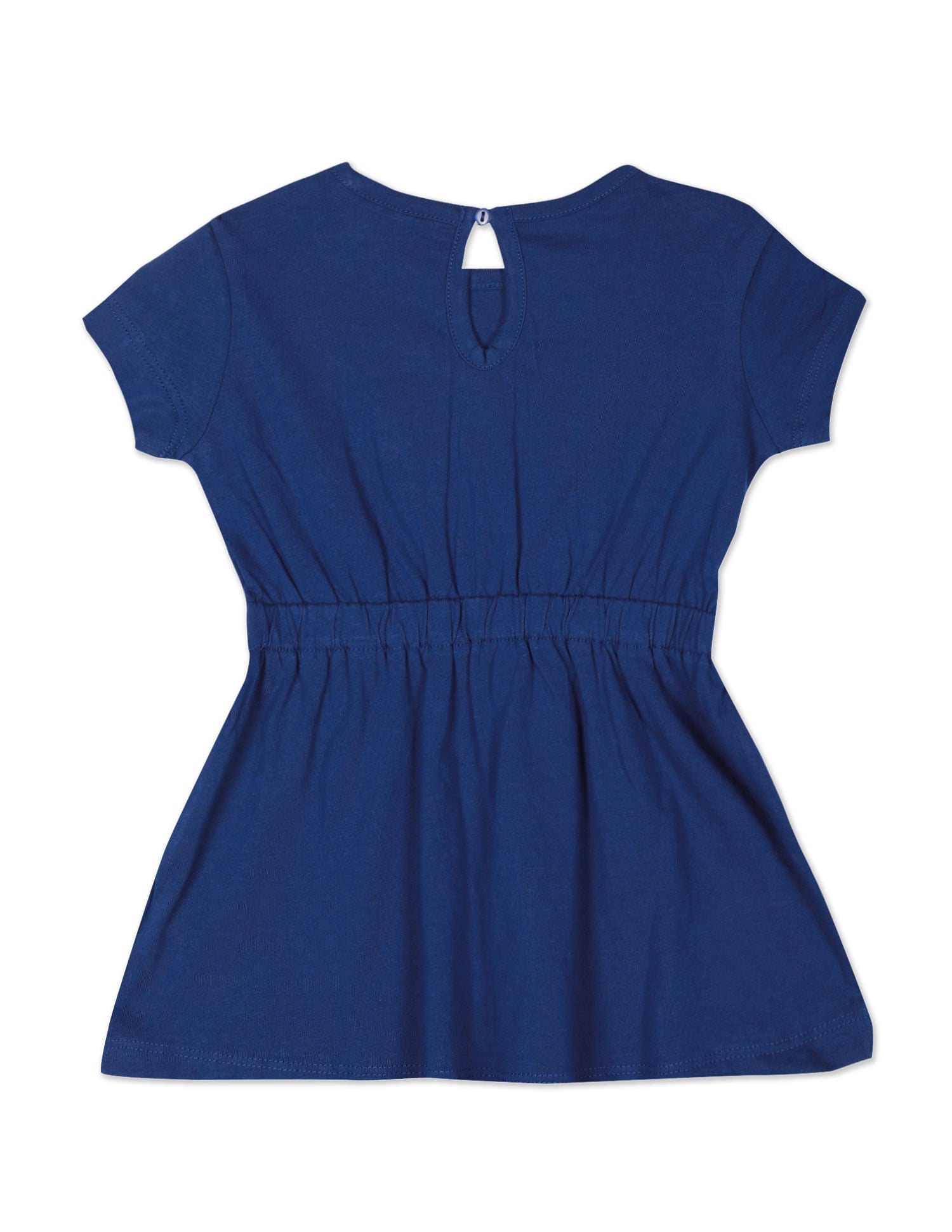 Girls Navy Glitter Logo Fit And Flare Dress Navy - U.S. POLO ASSN. | Large