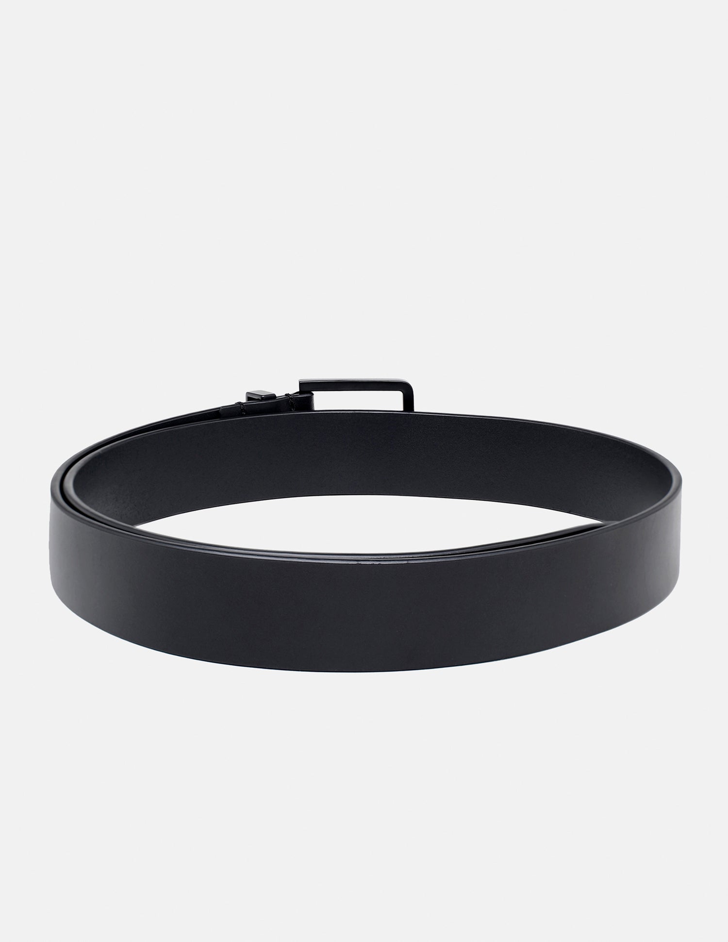 Men Black Trento Solid Leather Belt Black - U.S. Polo Assn. India | Large