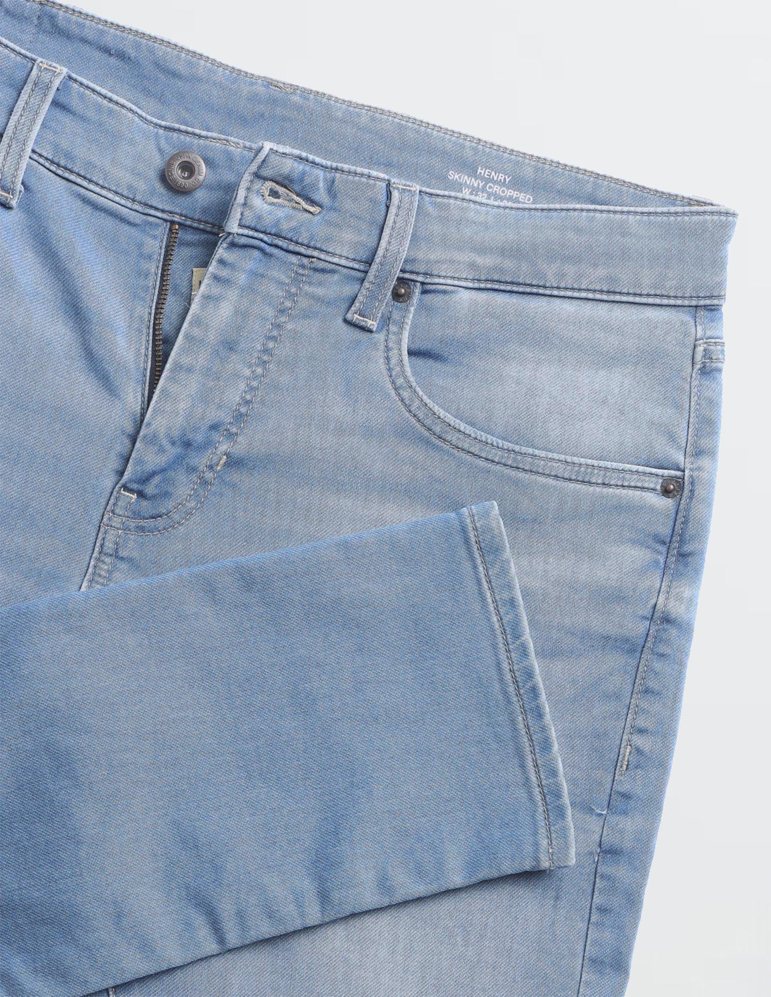 Henry Tapered Fit Blue Jeans Light Blue - U.S. Polo Assn. India | Large
