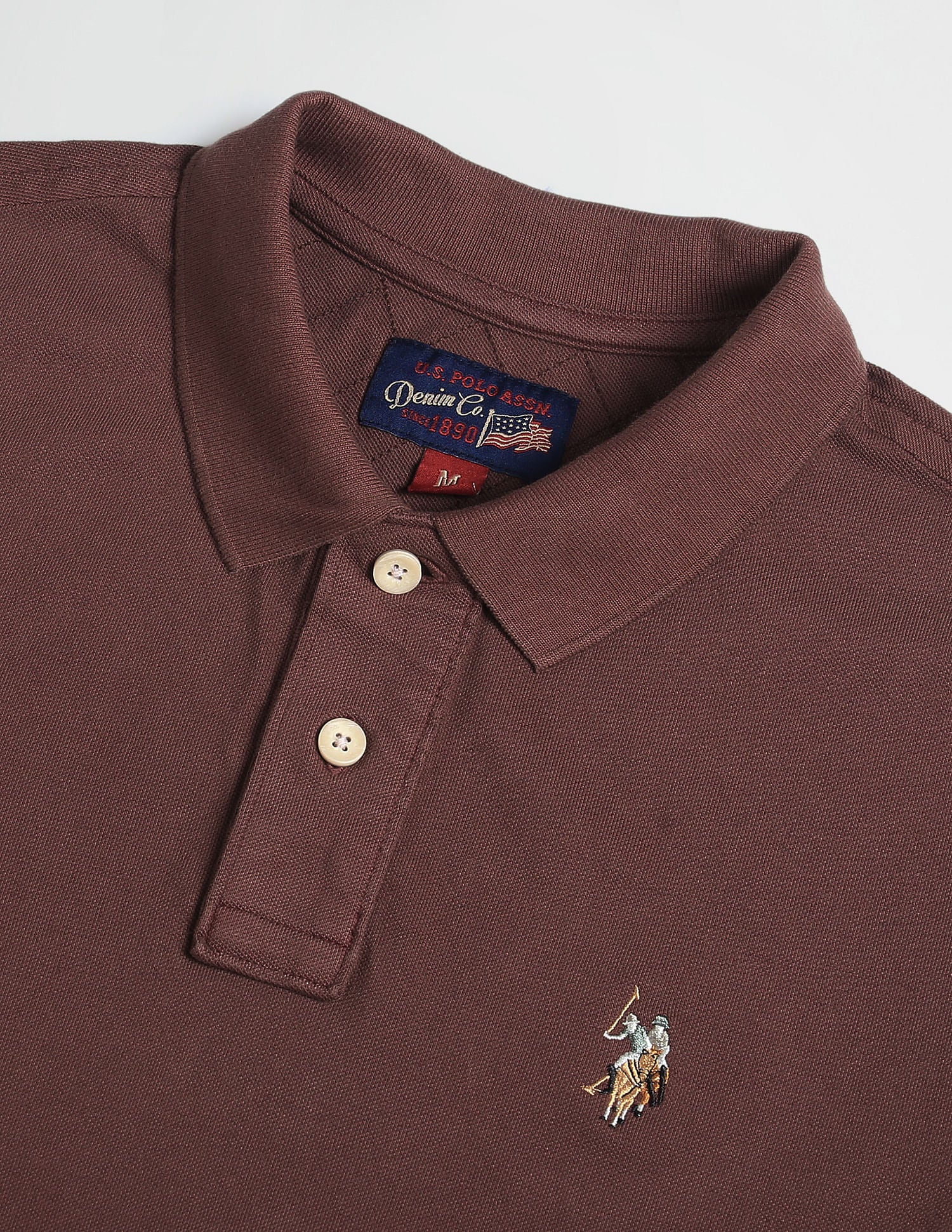 Cotton Pique Polo Shirt Copper - U.S. Polo Assn. India | Large