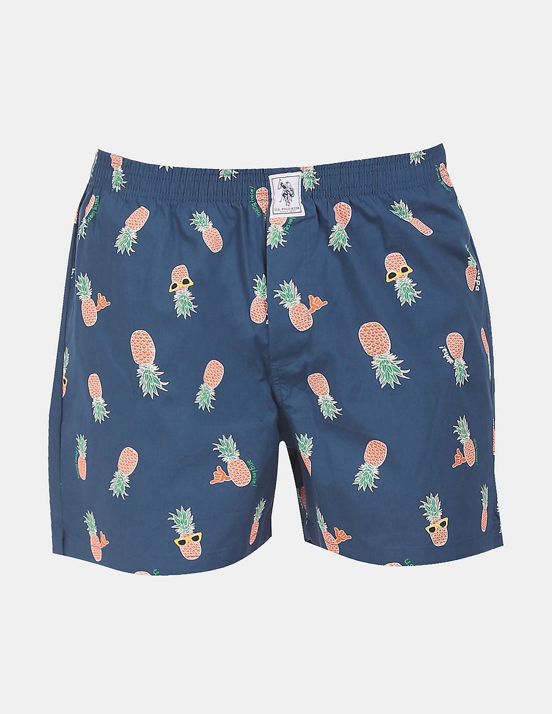 Back Pocket All Over Print IYAC Boxers - Pack Of 1 Teal - U.S. POLO ASSN. | Large