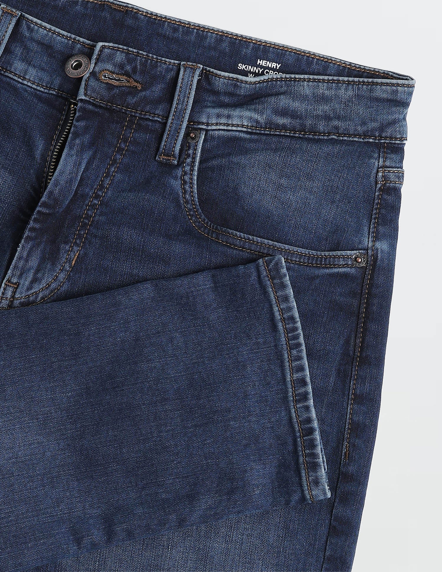 Henry Tapered Fit Blue Jeans Mid Blue - U.S. Polo Assn. India | Large