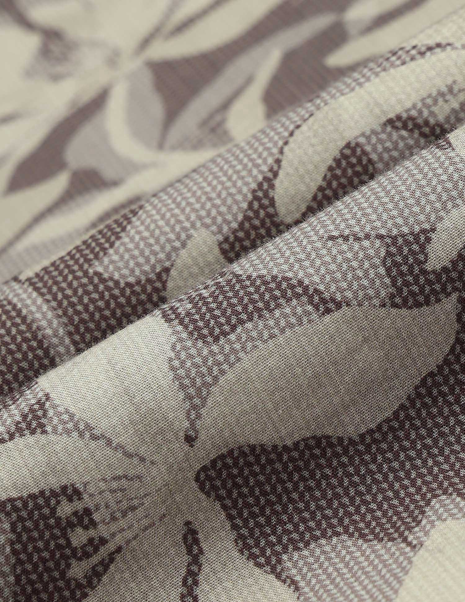 Tropical Printed Legend Of Horseshoe Shirt Wine - U.S. POLO ASSN. | Large