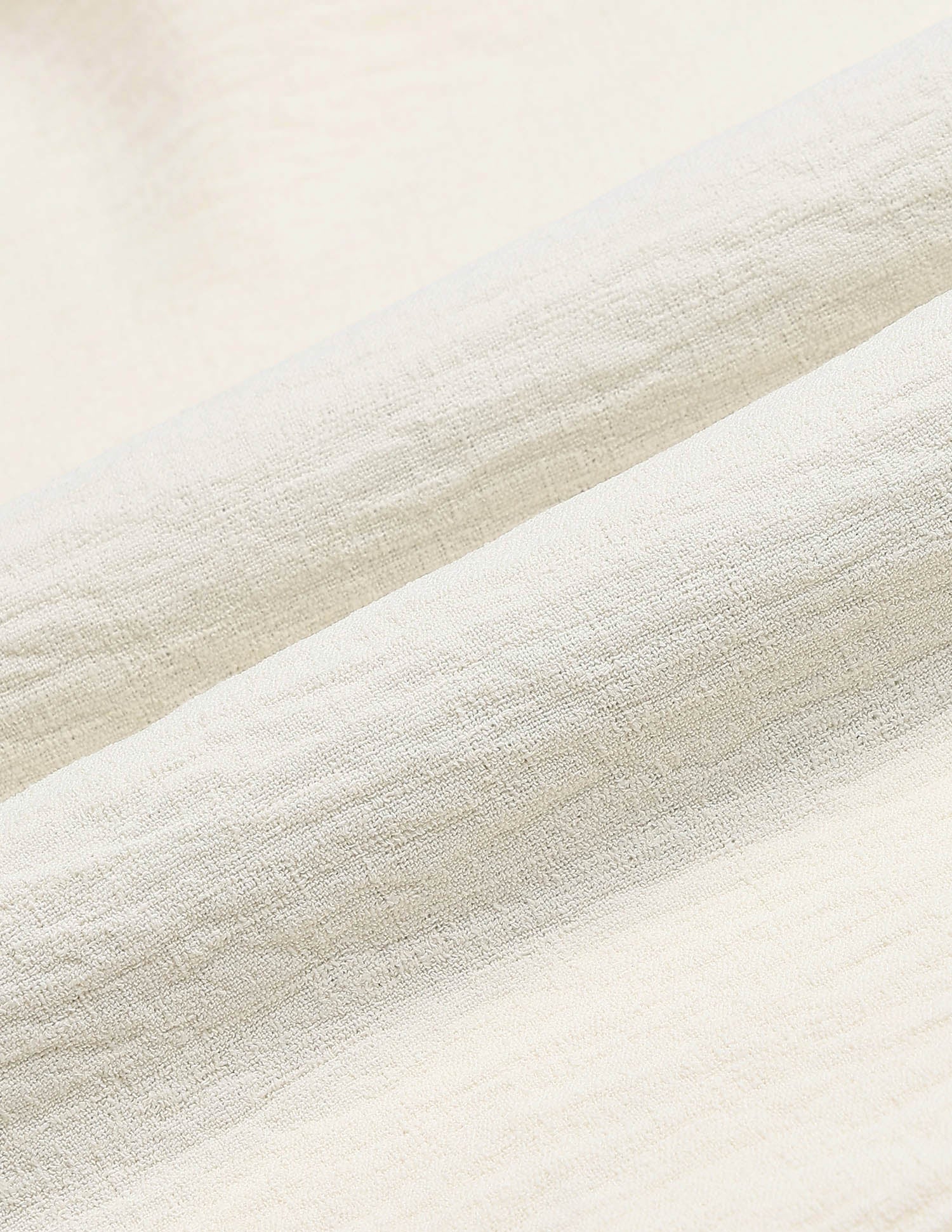 Solid V Neck Collar Shirt Off White - U.S. Polo Assn. India | Large