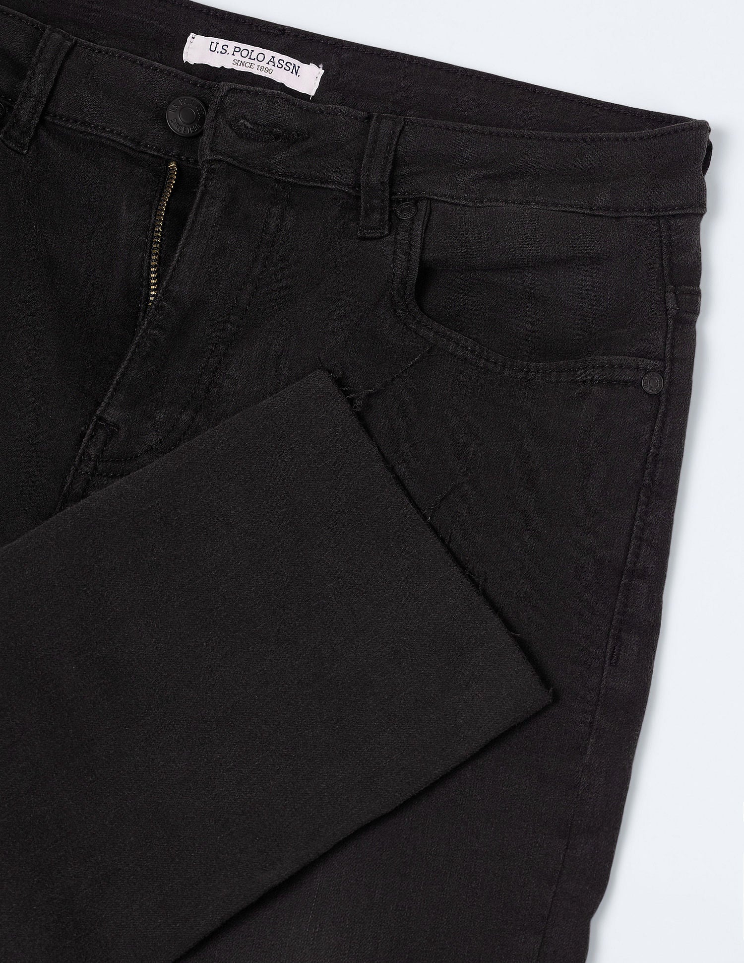 Slim Fit Mid Rise Jeans Dark Grey - U.S. Polo Assn. India | Large