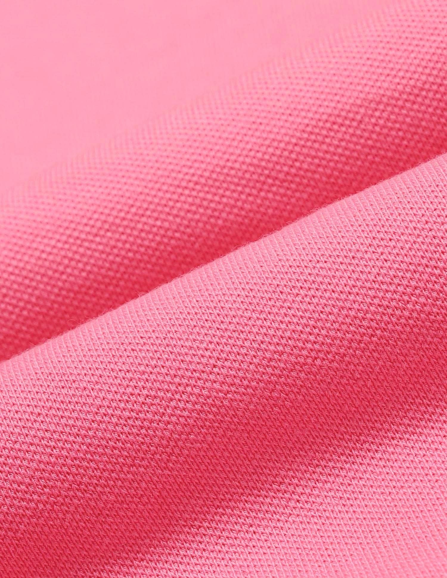 Tipped Collar Solid Polo Shirt Pink - U.S. POLO ASSN. | Large