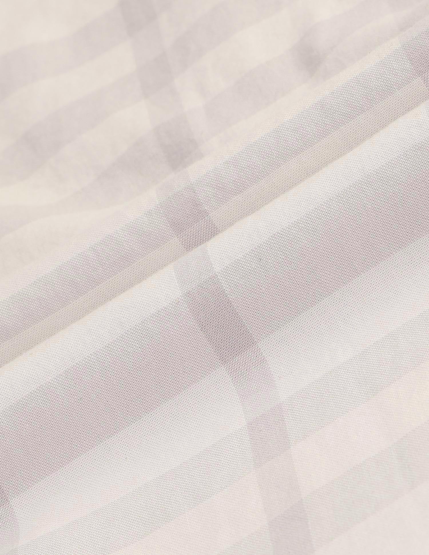 Grid Tattersall Checked Pure Cotton Shirt Khaki - U.S. Polo Assn. India | Large