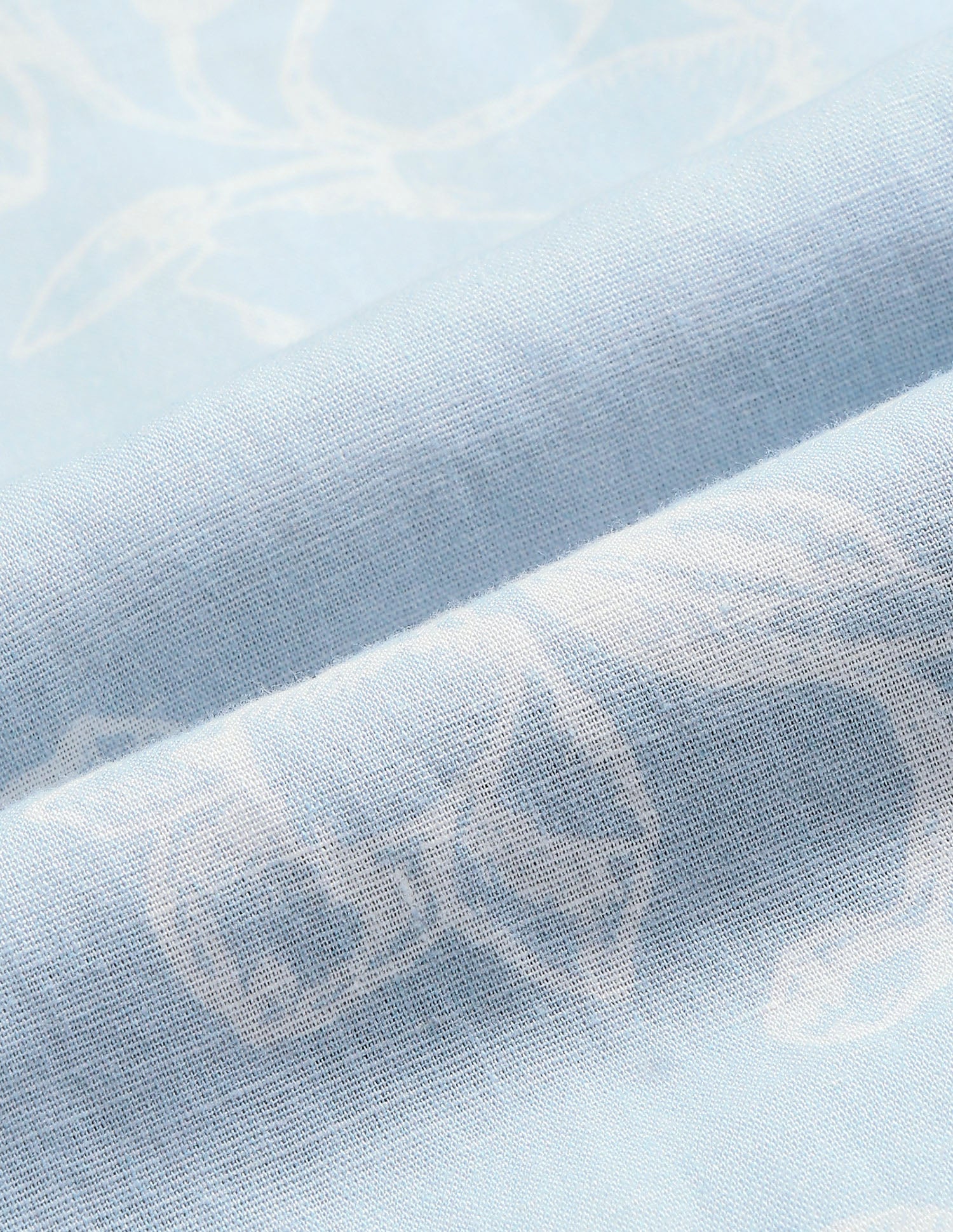 Floral Printed Regular Fit Shirt Light Blue - U.S. Polo Assn. India | Large