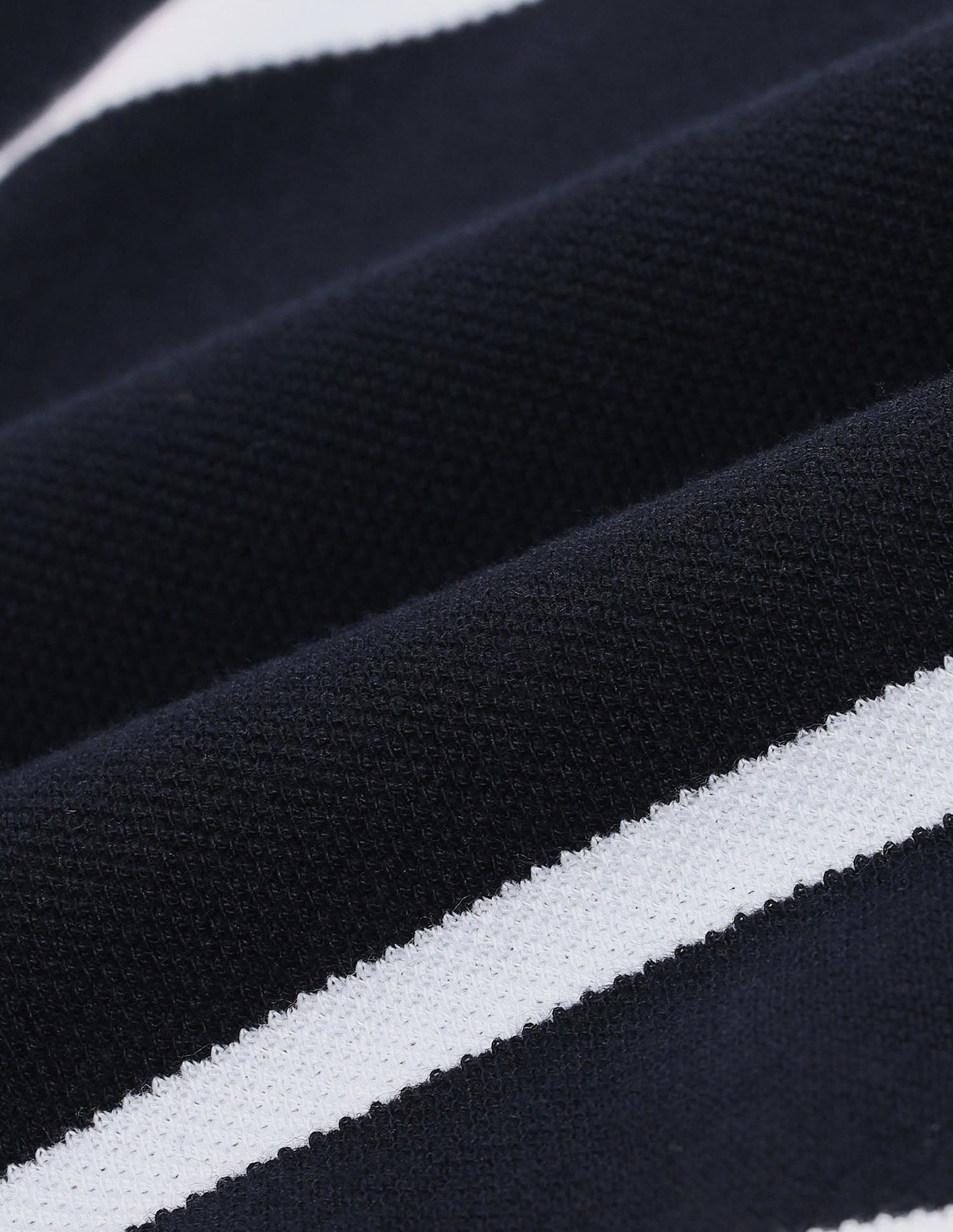 Horizontal Stripes Pure Cotton Polo Shirt Navy - U.S. Polo Assn. India | Large