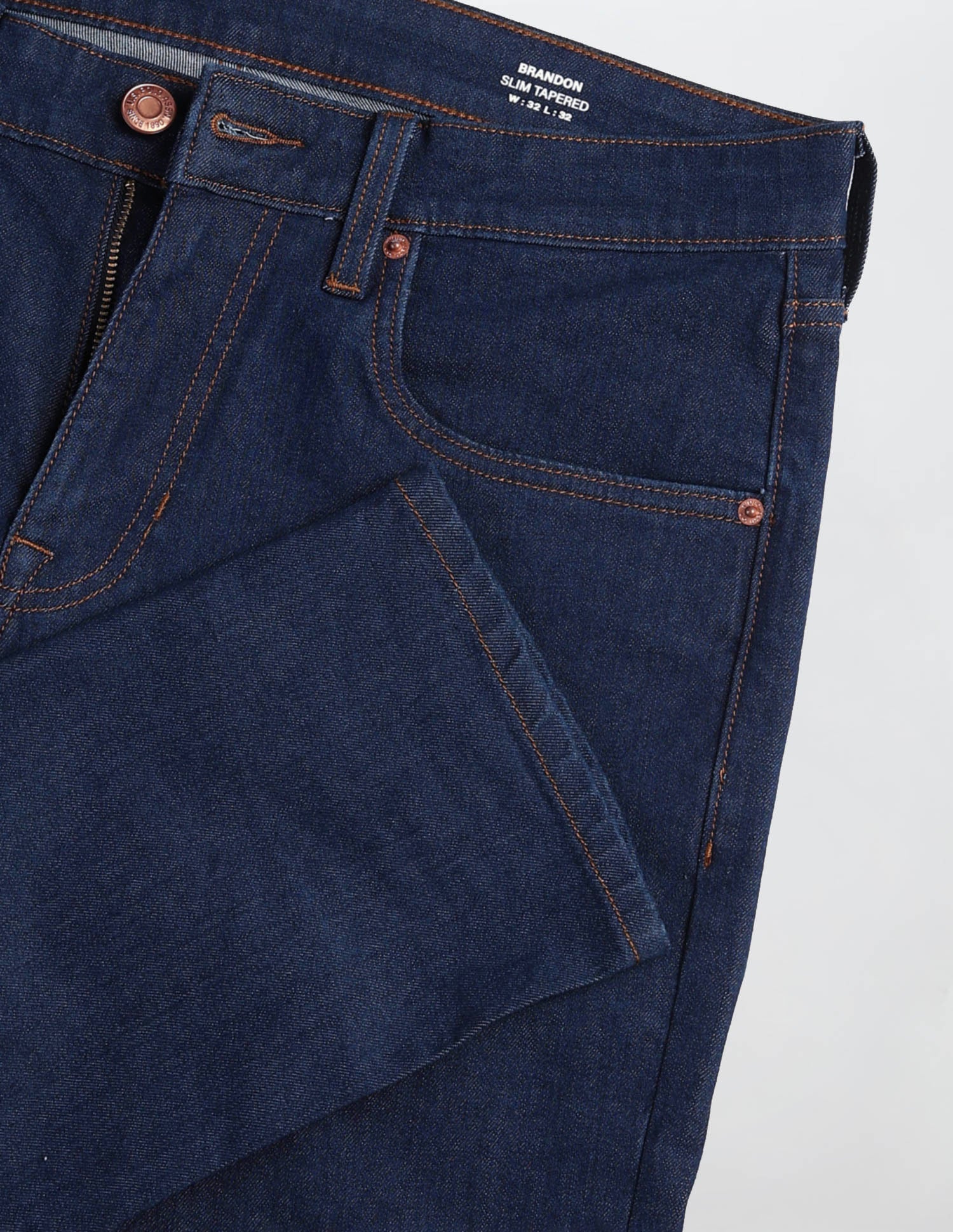 Brandon Slim Tapered Fit Blue Jeans Indigo - U.S. POLO ASSN. | Large