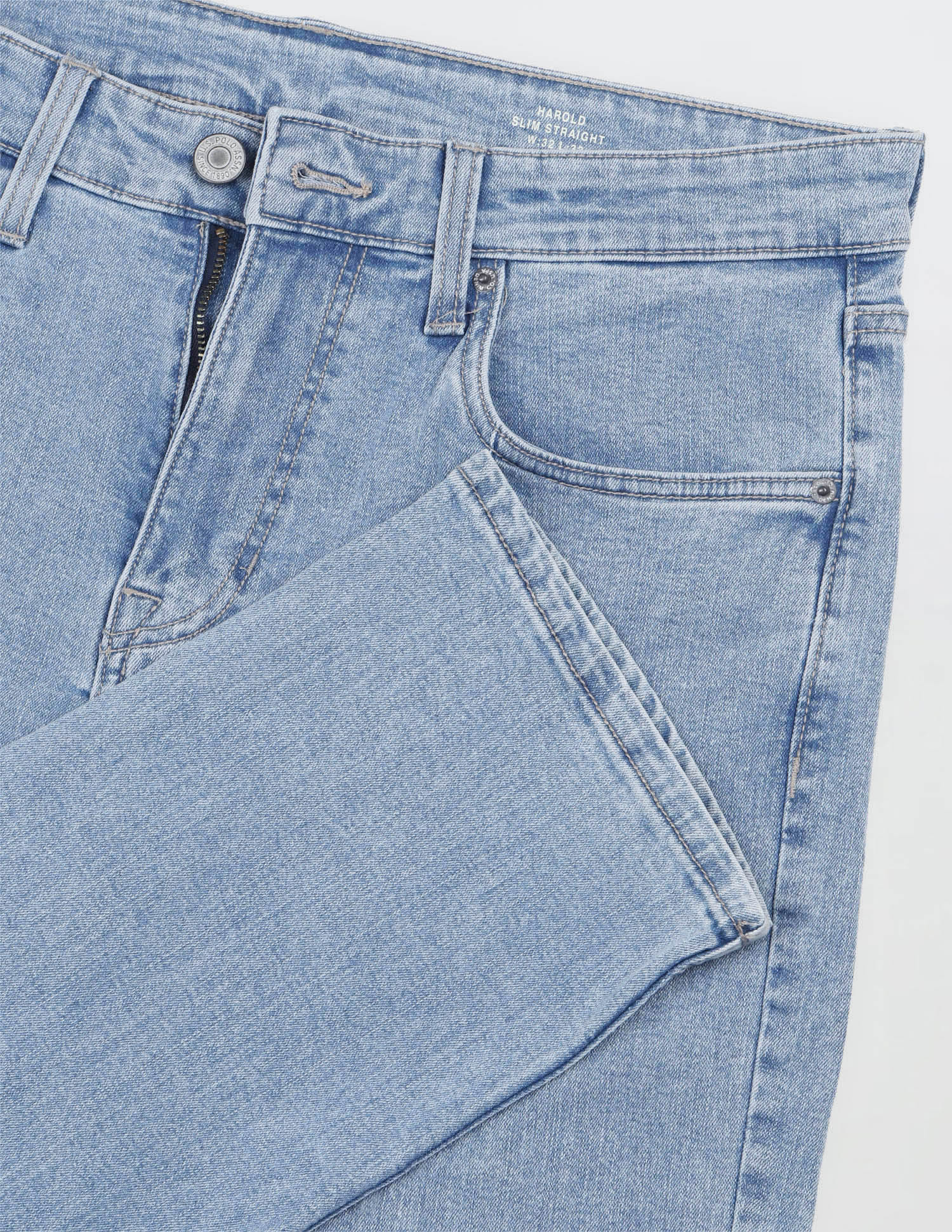 Solid Straight Fit Jeans Blue - U.S. Polo Assn. India | Large