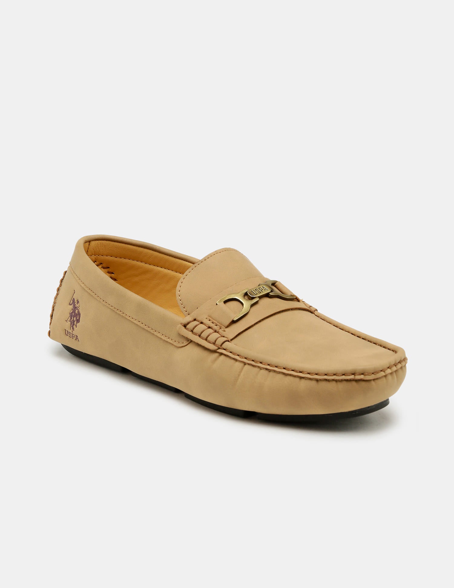 Round Toe Merrick Loafers Tan - U.S. Polo Assn. India | Large