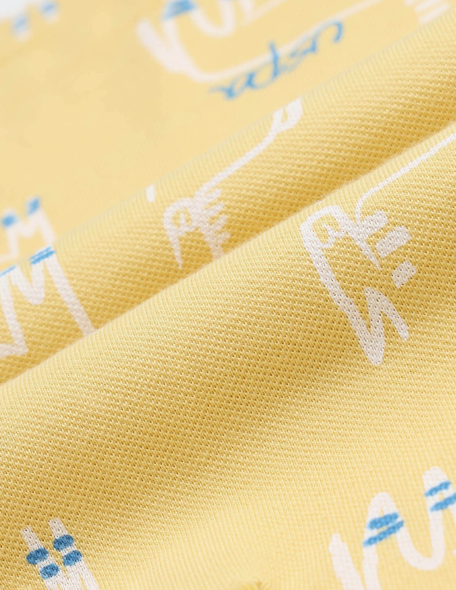 Boys All Over Printed Regular Fit Polo Shirt Yellow - U.S. POLO ASSN. | Large