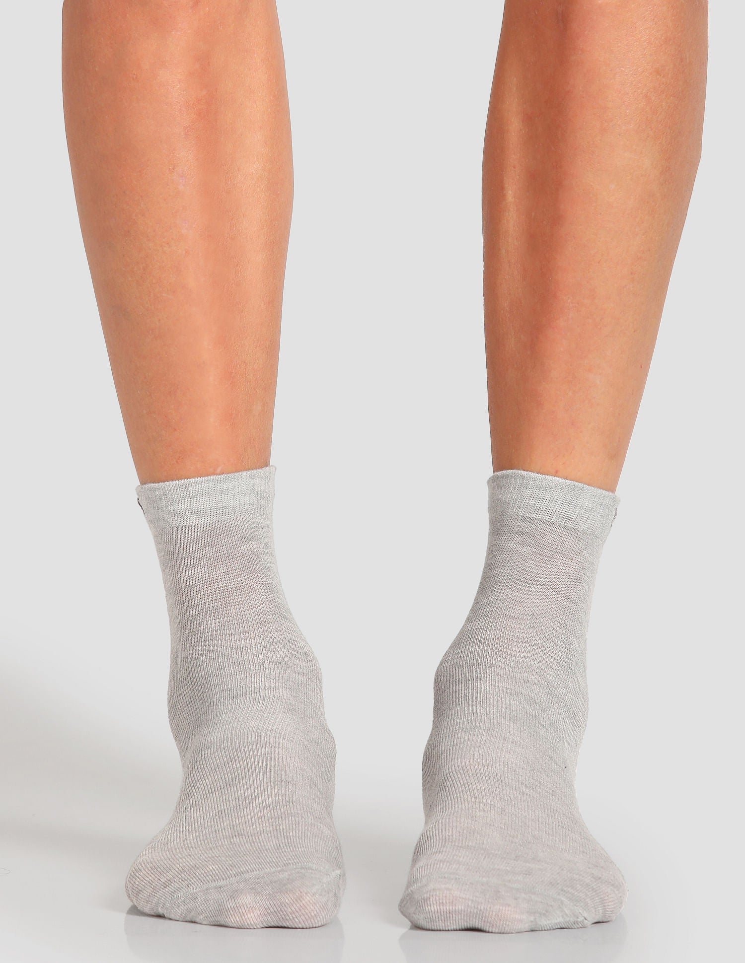 Aloe Finish Ankle Length ES002 Socks - Pack Of 3 Black, Light Grey and Navy - U.S. POLO ASSN. | Large