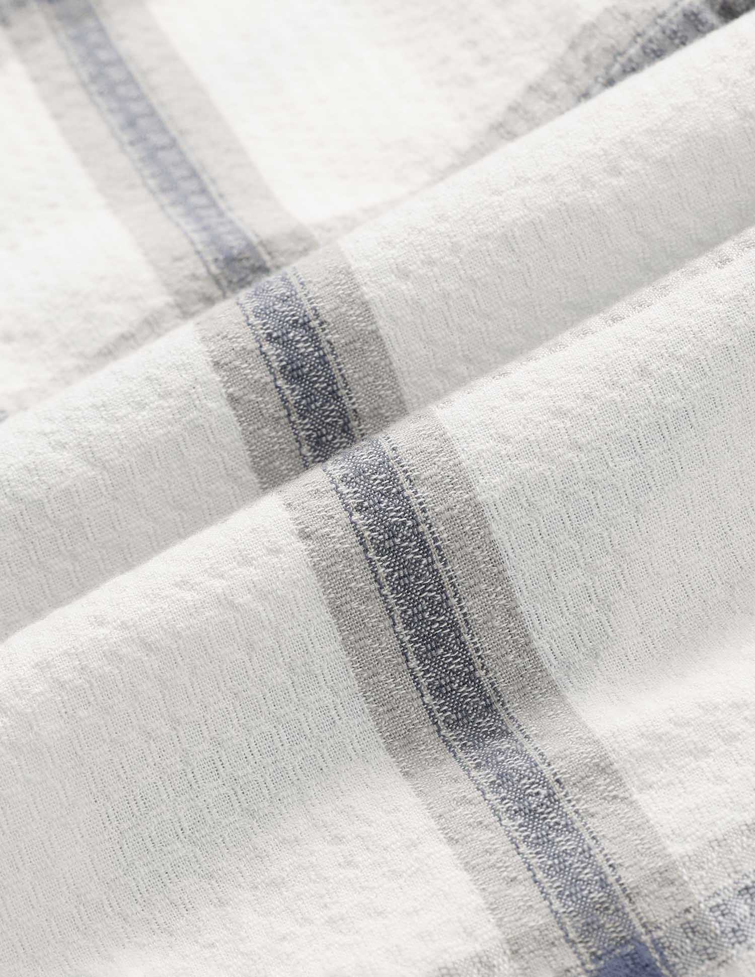 Grid Tattersall Checked Regular Fit Shirt Off White - U.S. Polo Assn. India | Large