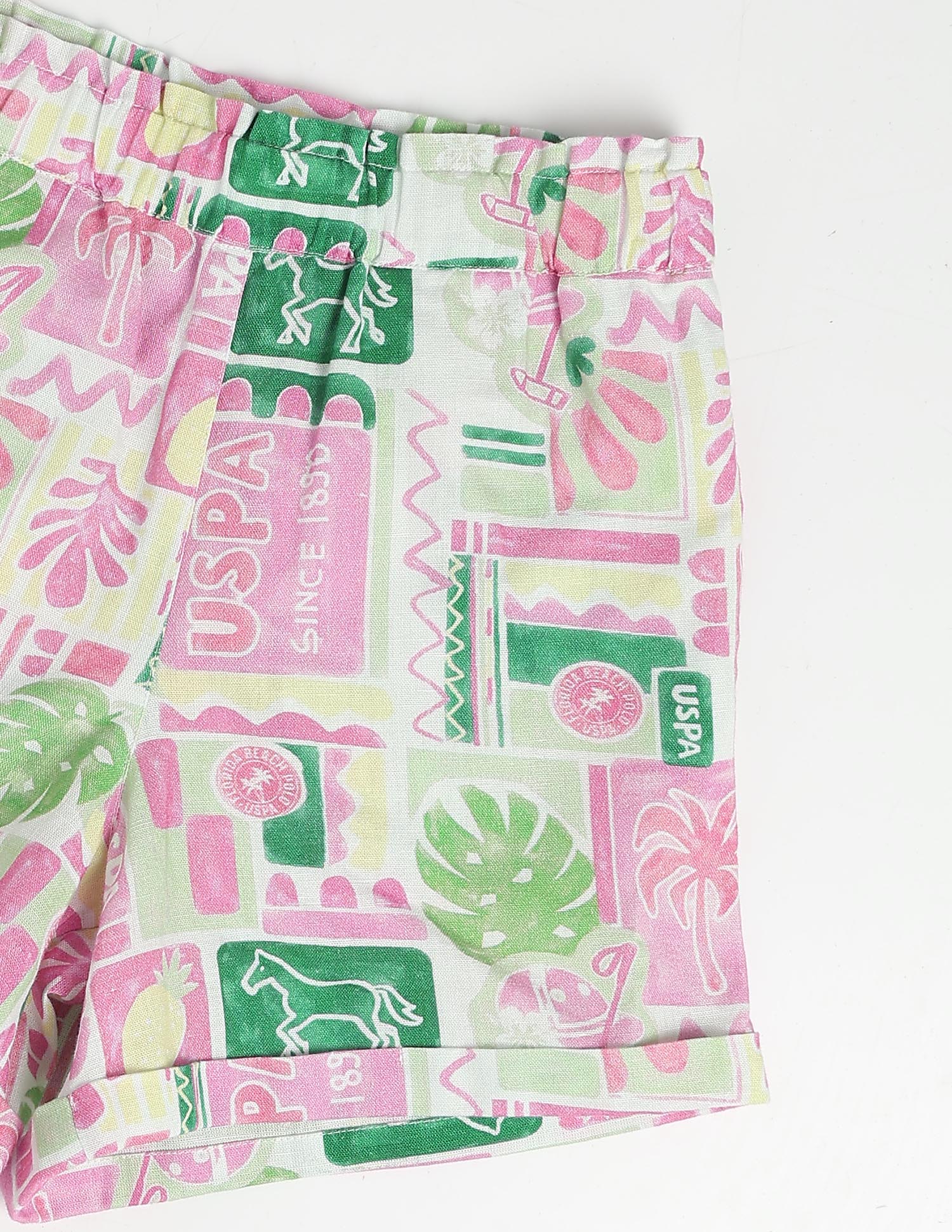 Comfort Fit Graphic Printed Shorts Multicolour - U.S. Polo Assn. India | Large