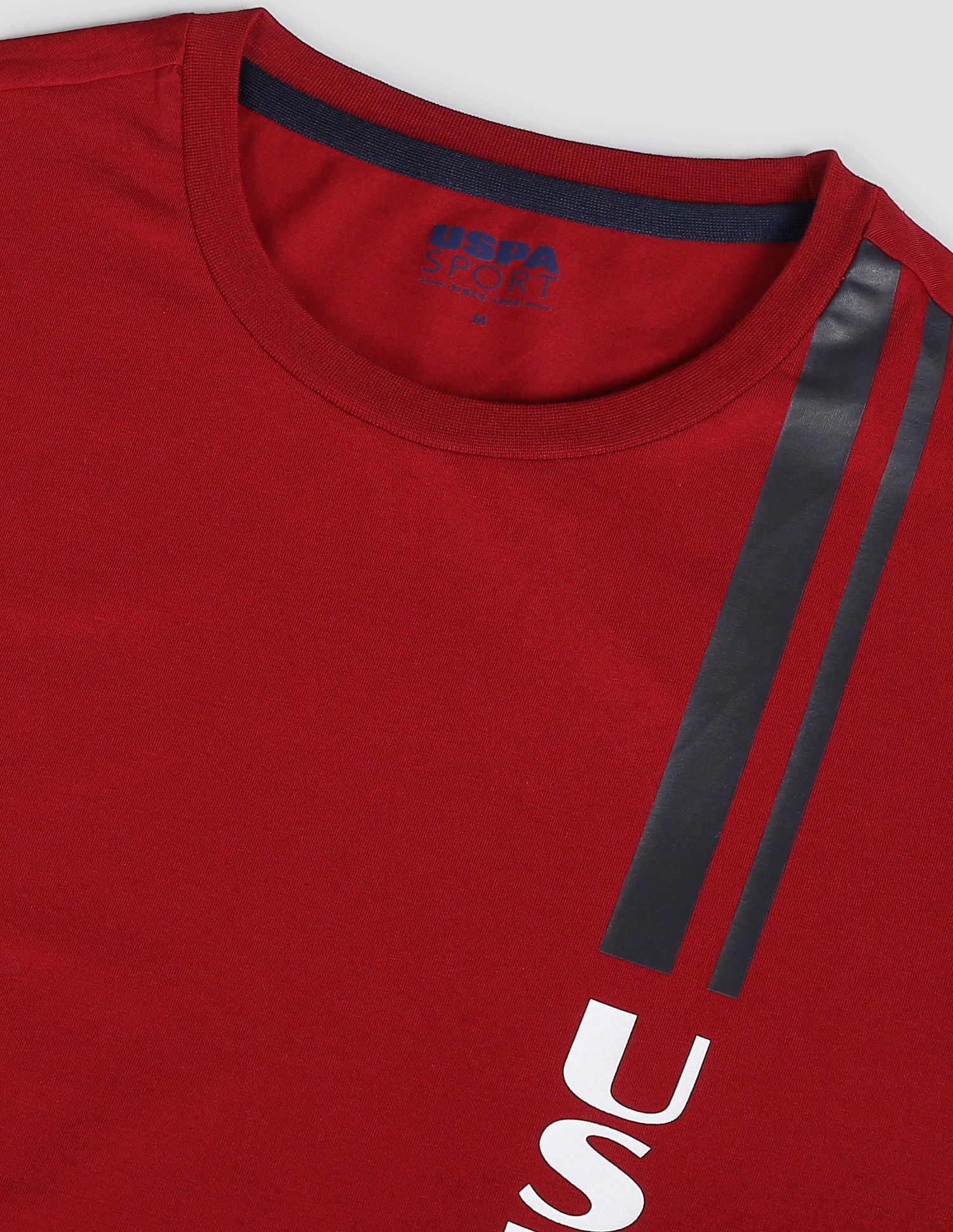 Brand Print Sport T-Shirt Dark Red - U.S. Polo Assn. India | Large