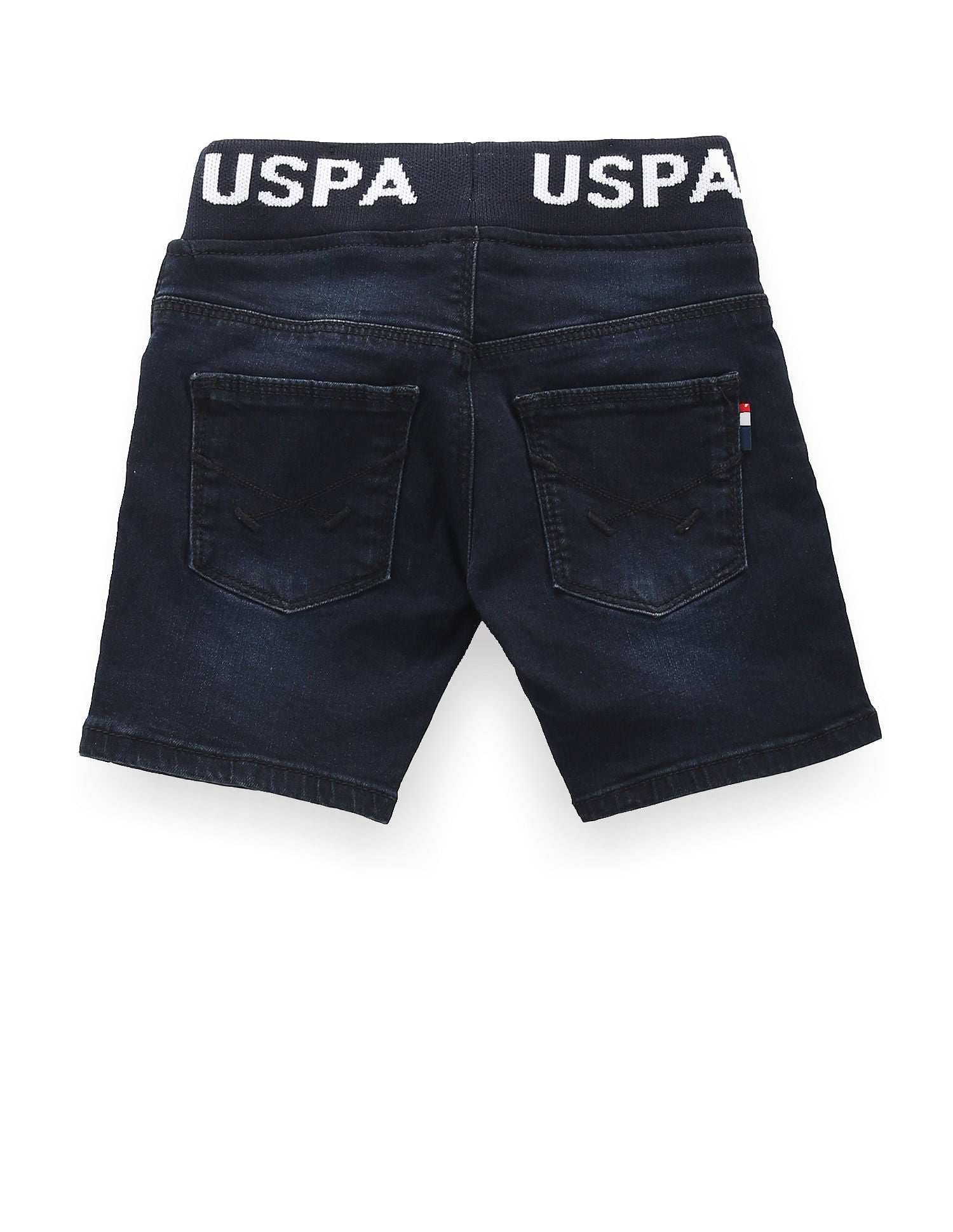 Boys Branded Waist Denim Shorts Blue - U.S. Polo Assn. India | Large