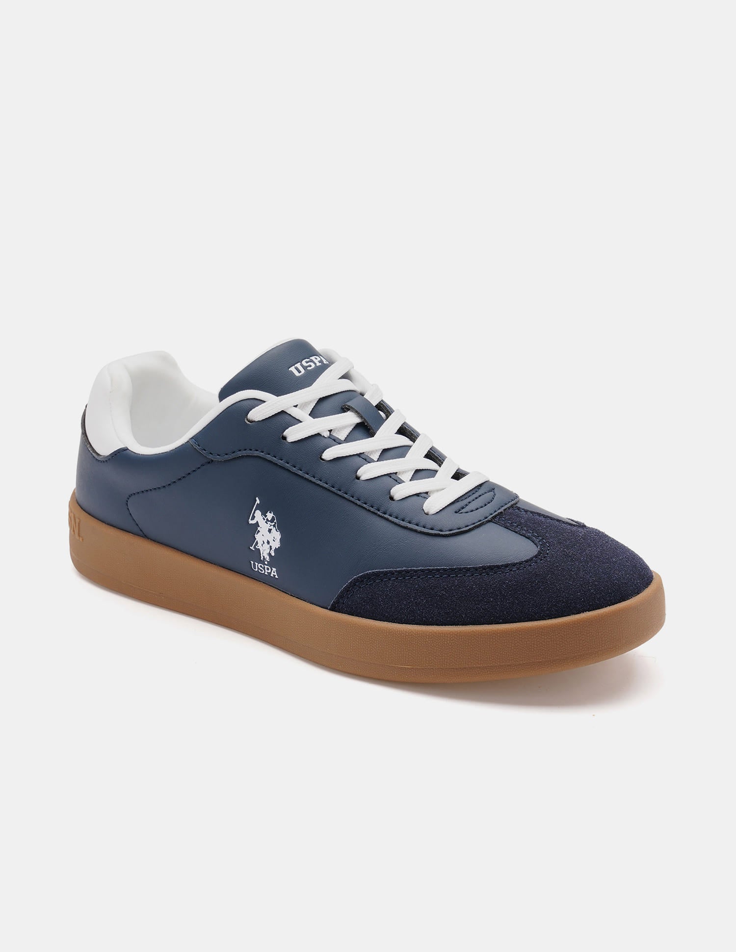 Round Toe Colourblocked Coba Sneakers Navy - U.S. Polo Assn. India | Large
