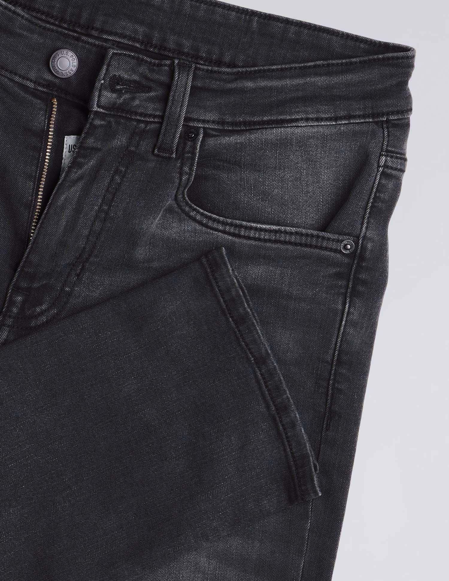 Regello Skinny Fit Black Jeans Dark Grey - U.S. Polo Assn. India | Large