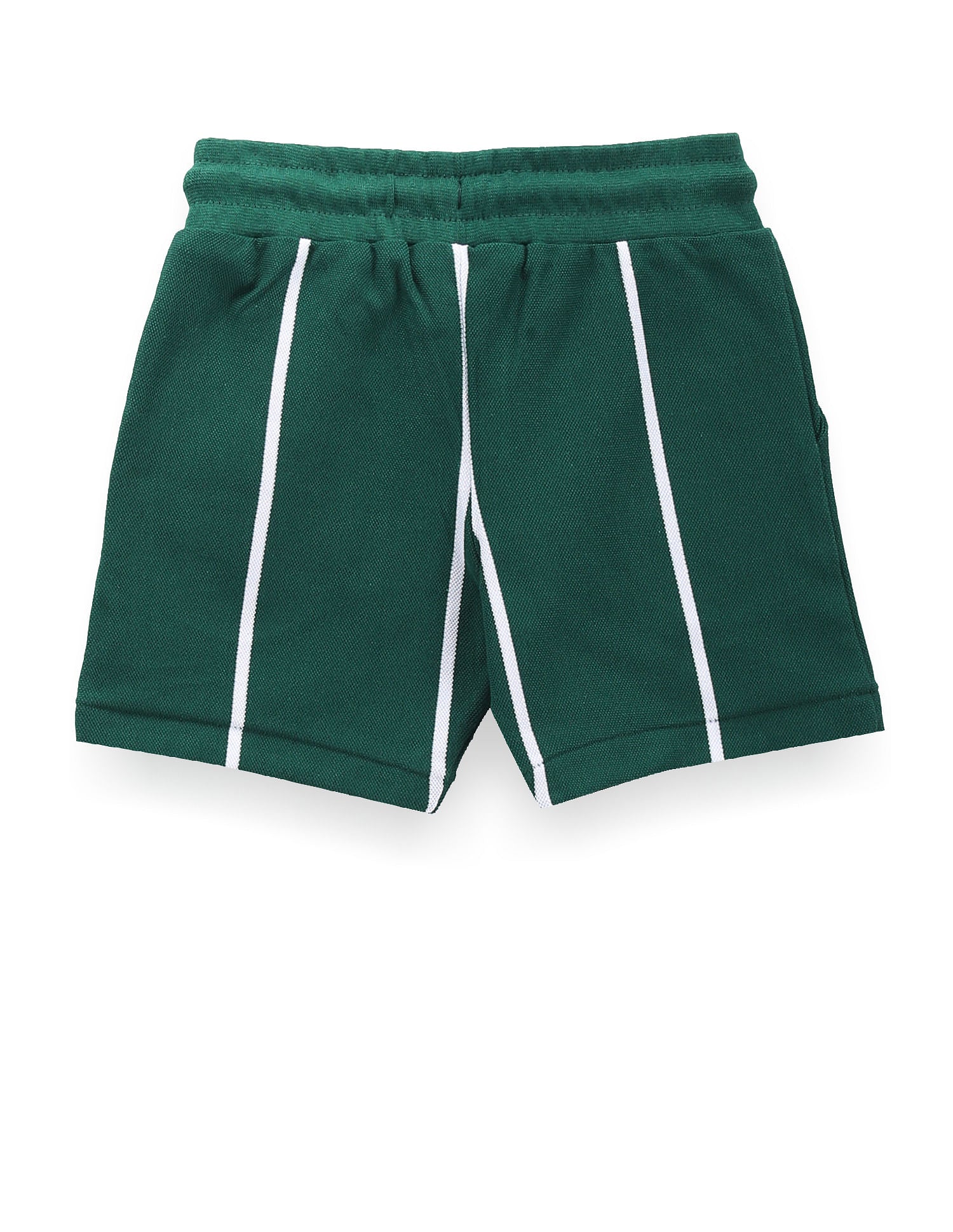 Boys Vertical Stripe Shorts Green - U.S. Polo Assn. India | Large
