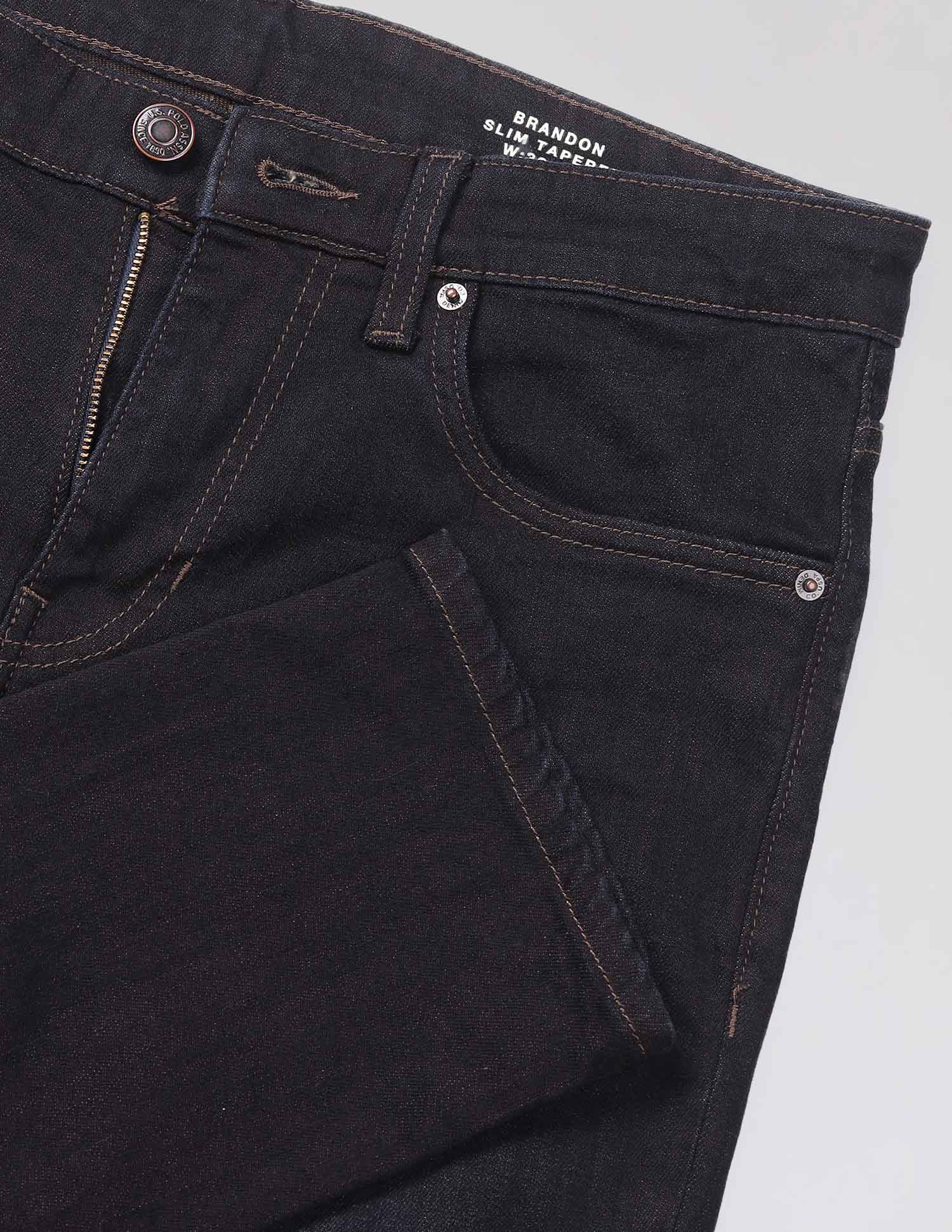 Brandon Slim Tapered Fit Vintage Jeans Dark Wash - U.S. Polo Assn. India | Large