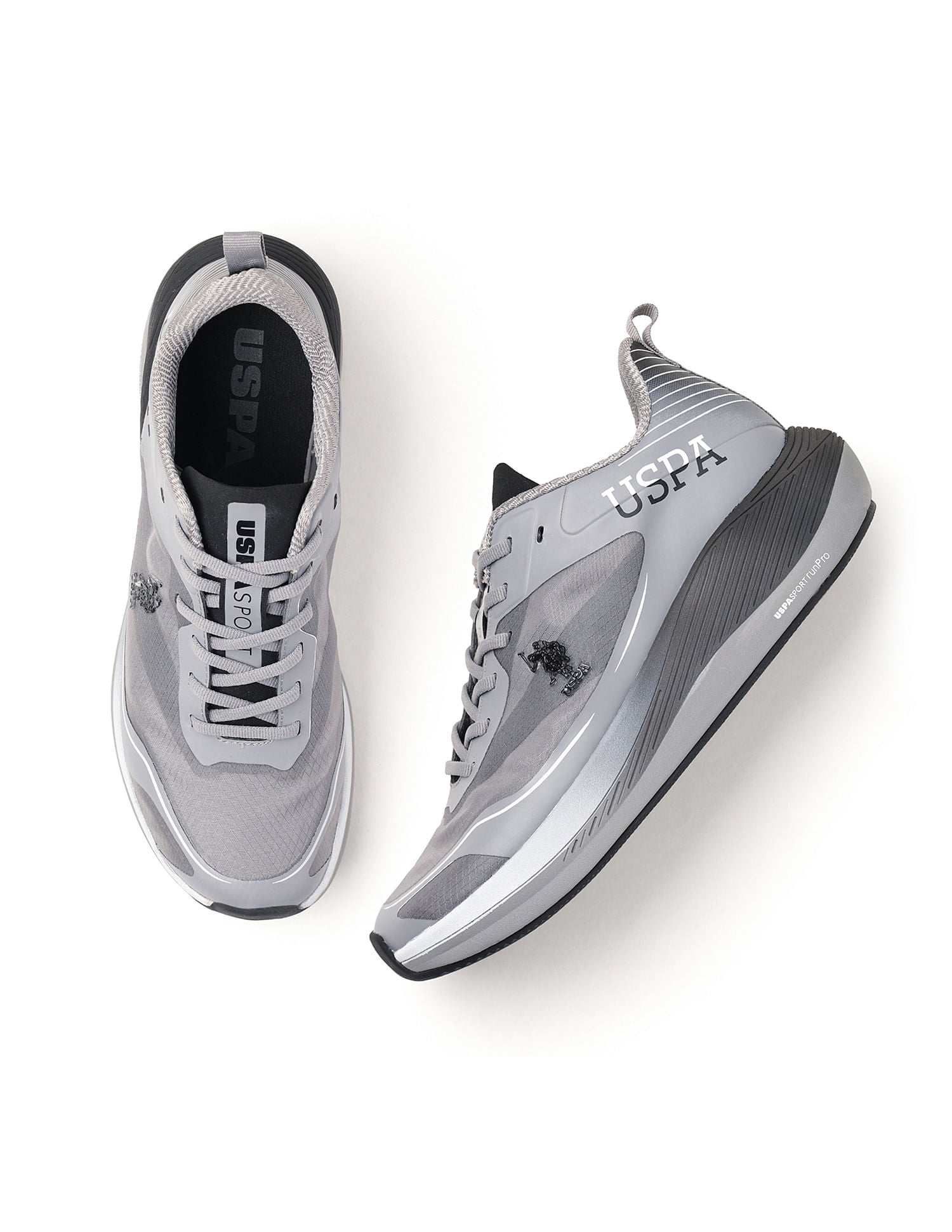 Men Henry Dk. Grey Uspa Sport  Runpro Running Shoes Dark Grey - U.S. POLO ASSN. | Large