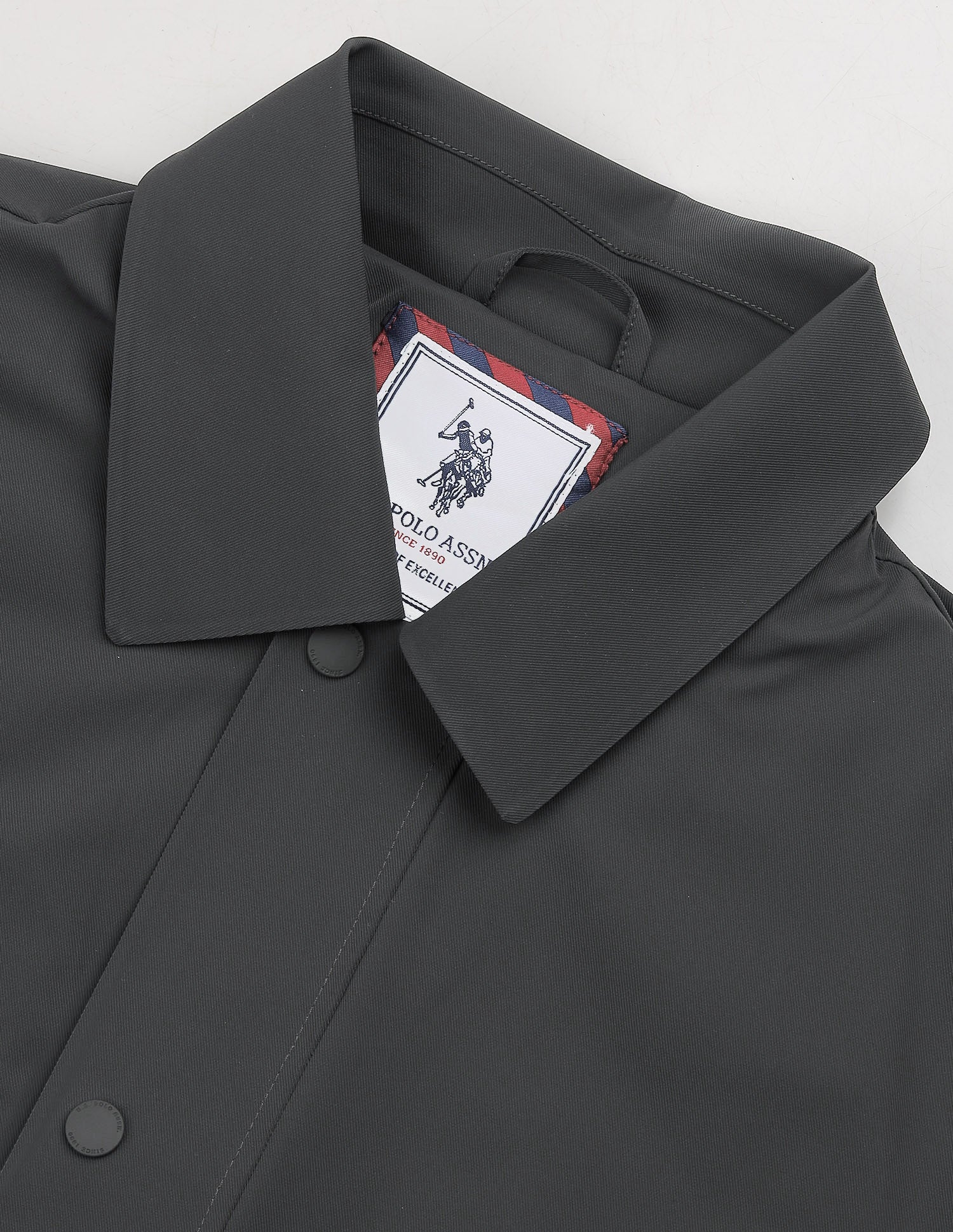Regular Fit Solid Jacket Dark Grey - U.S. POLO ASSN. | Large