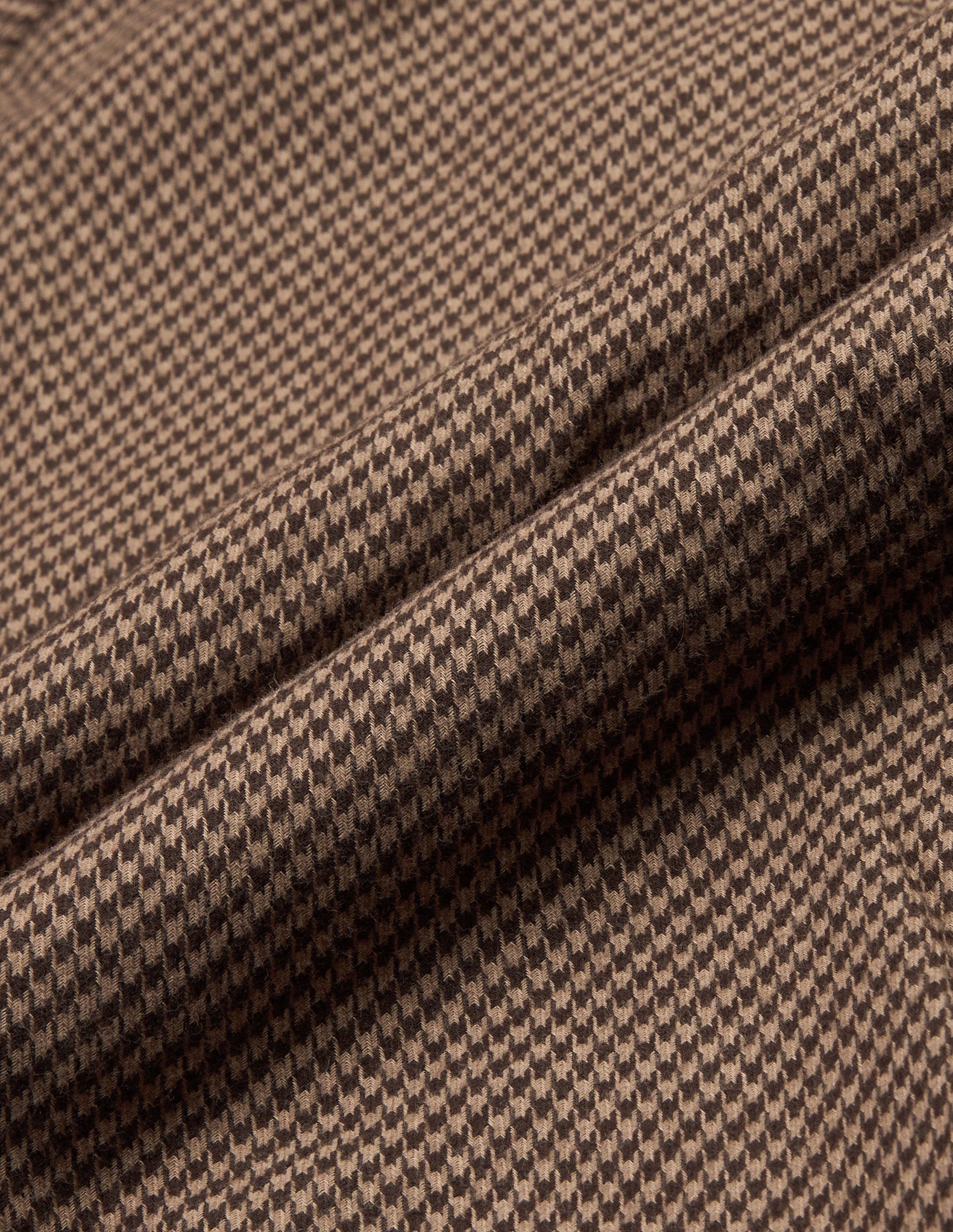 Houndstooth Twill Shirt Brown - U.S. Polo Assn. India | Large