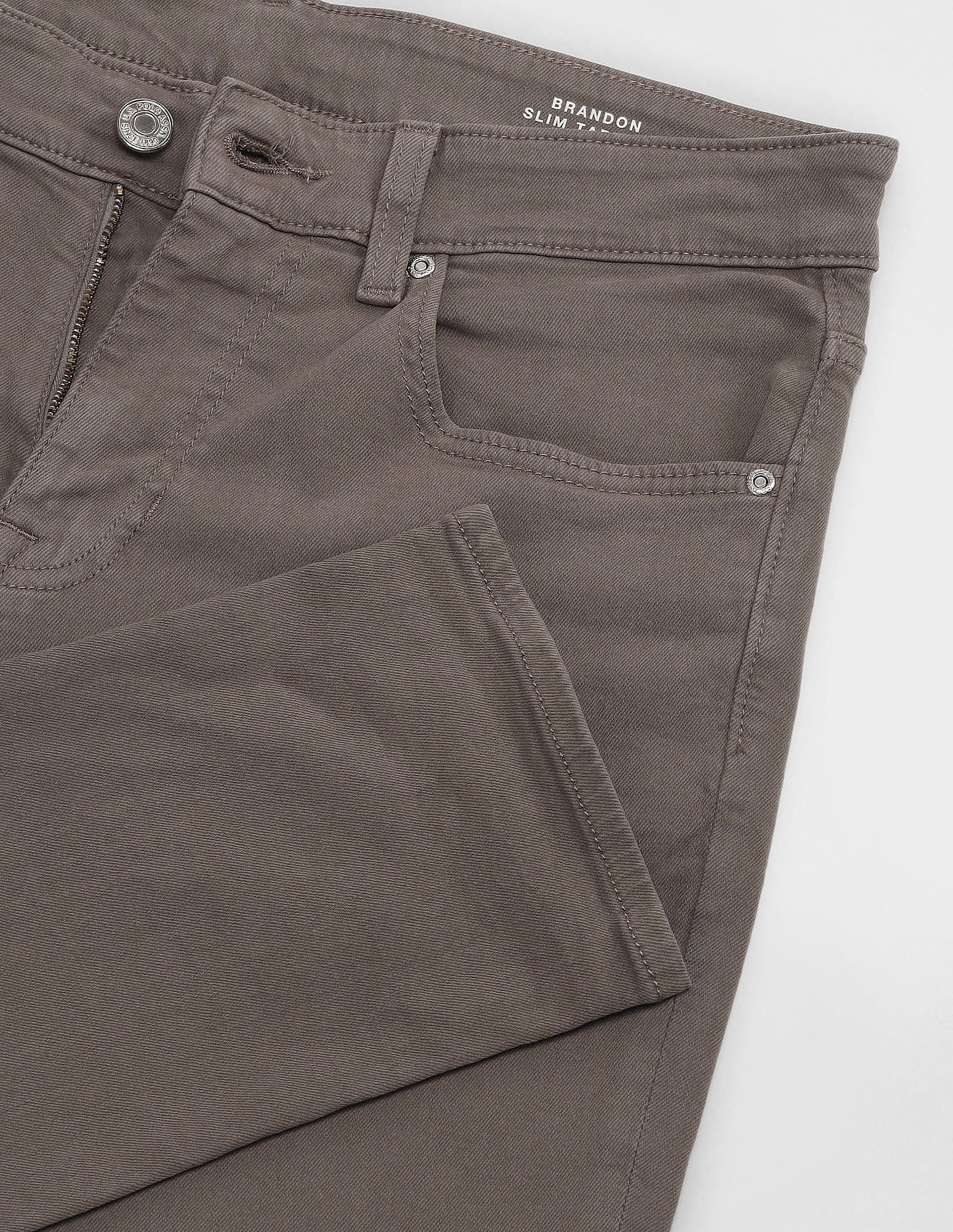 Brandon Slim tapered Fit Jeans Brown - U.S. POLO ASSN. | Large