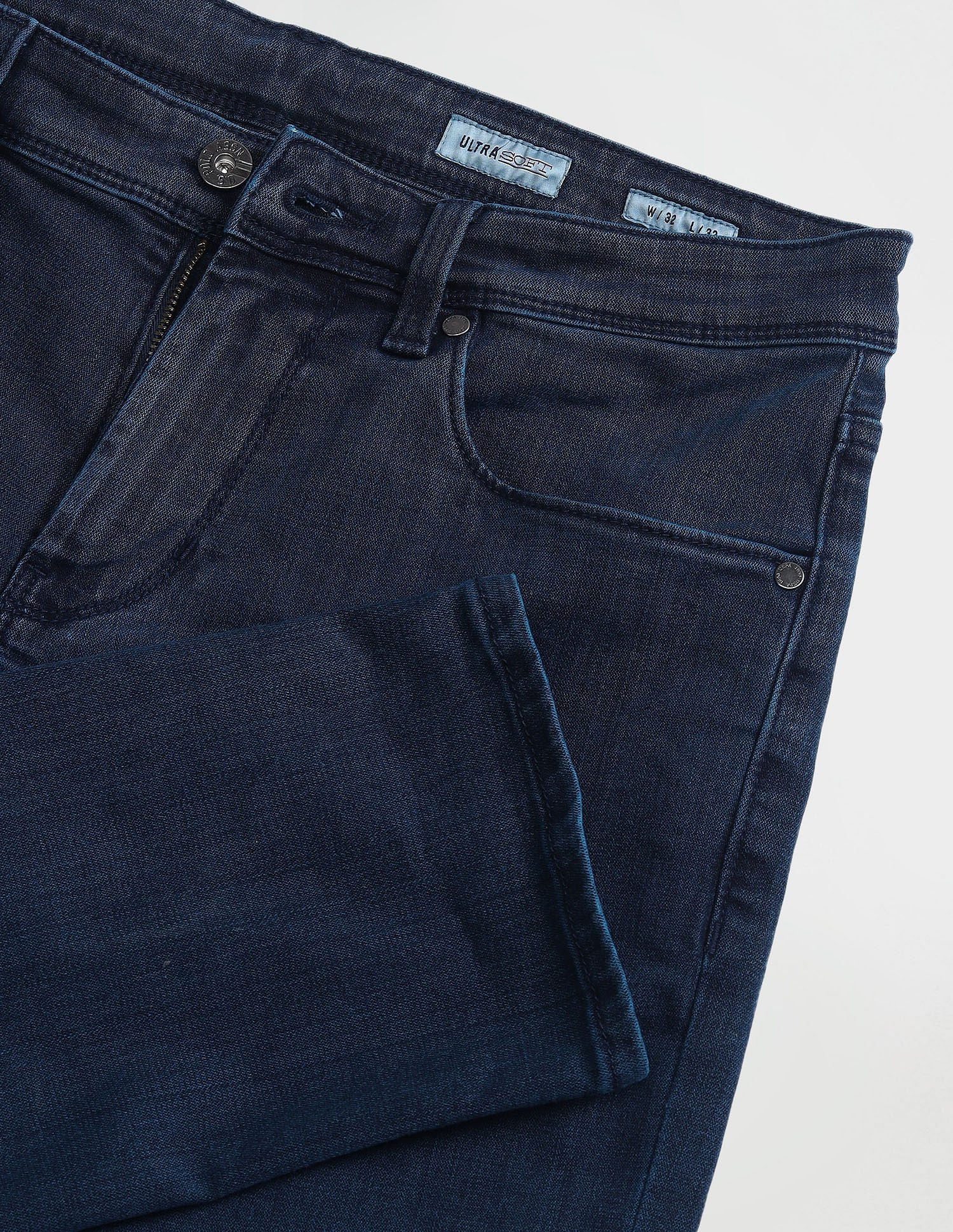 Brandon Slim Tapered Fit Blue Jeans Blue - U.S. Polo Assn. India | Large