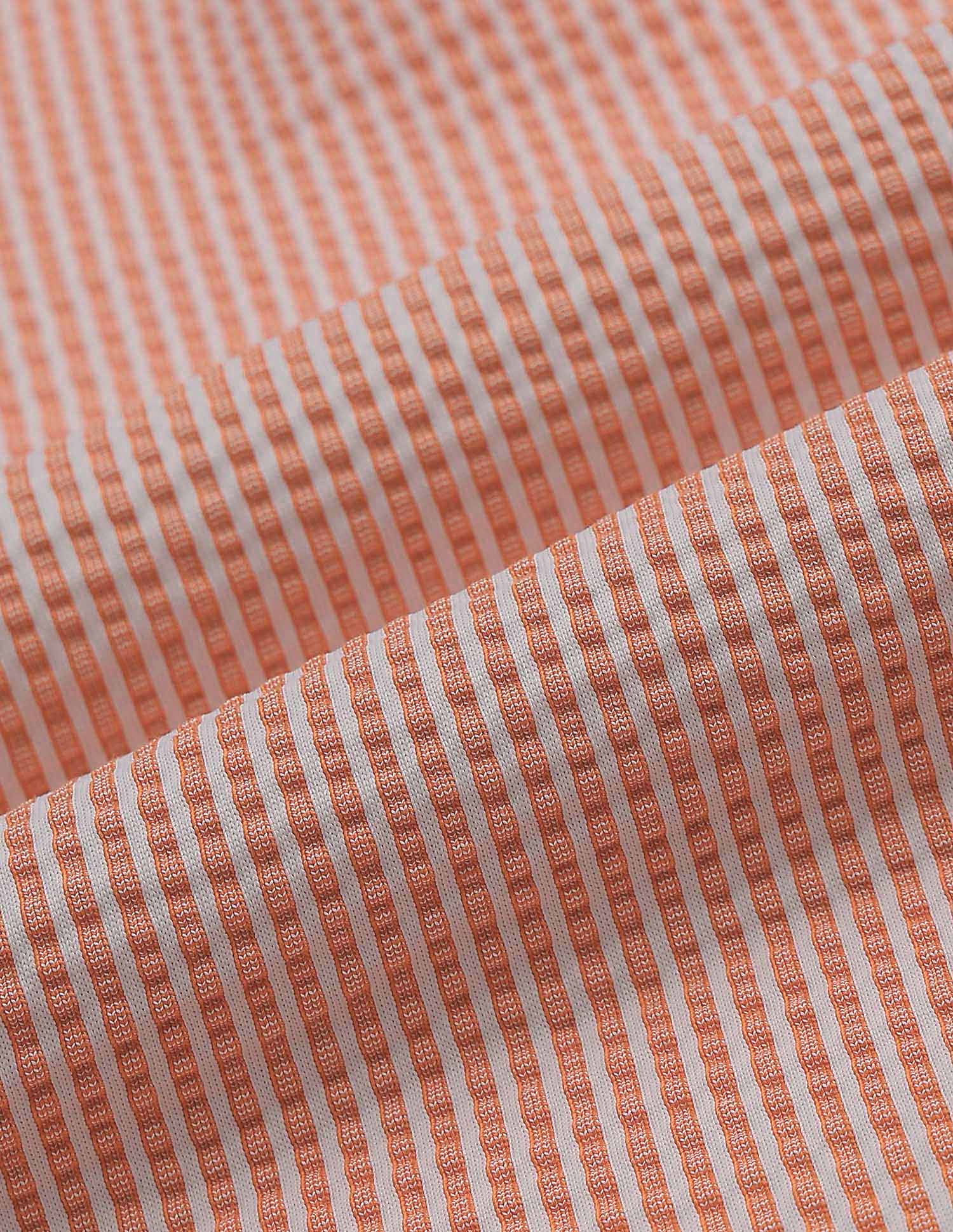 Boys Vertical Striped Seersucker Shirt Orange - U.S. Polo Assn. India | Large