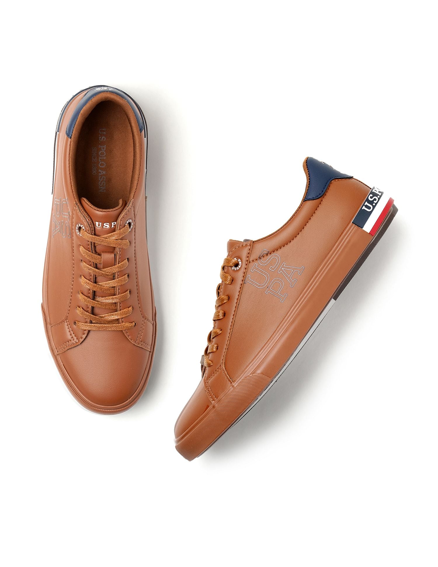 Men Lace Up Ramus Sneakers Tan - U.S. POLO ASSN. | Large