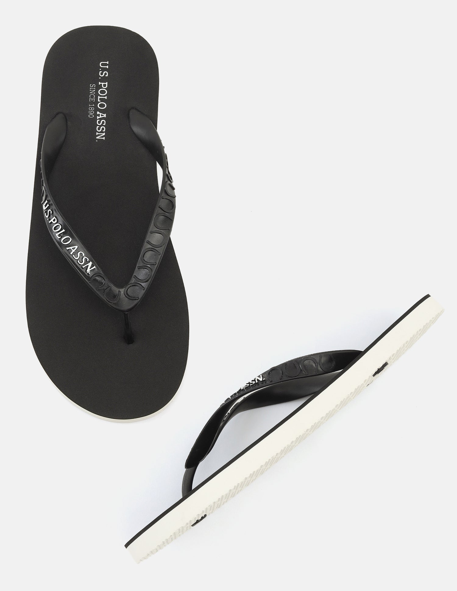 Murphy Flip Flops Black - U.S. Polo Assn. India | Large