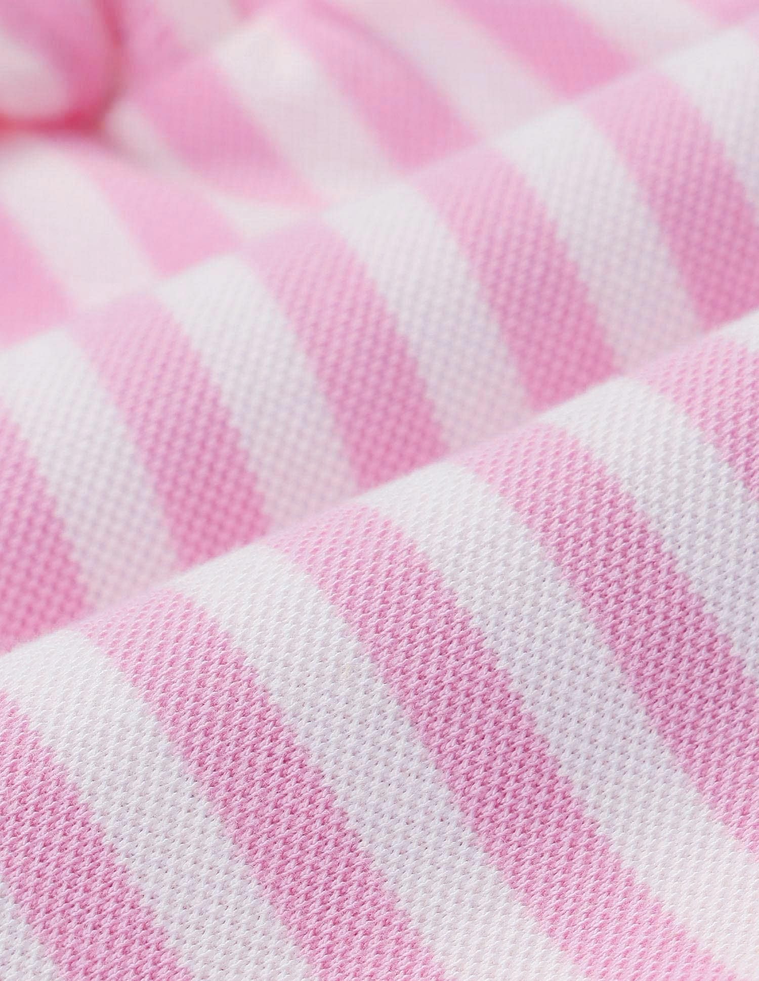 Girls Vertical Striped Skorts Light Pink - U.S. POLO ASSN. | Large